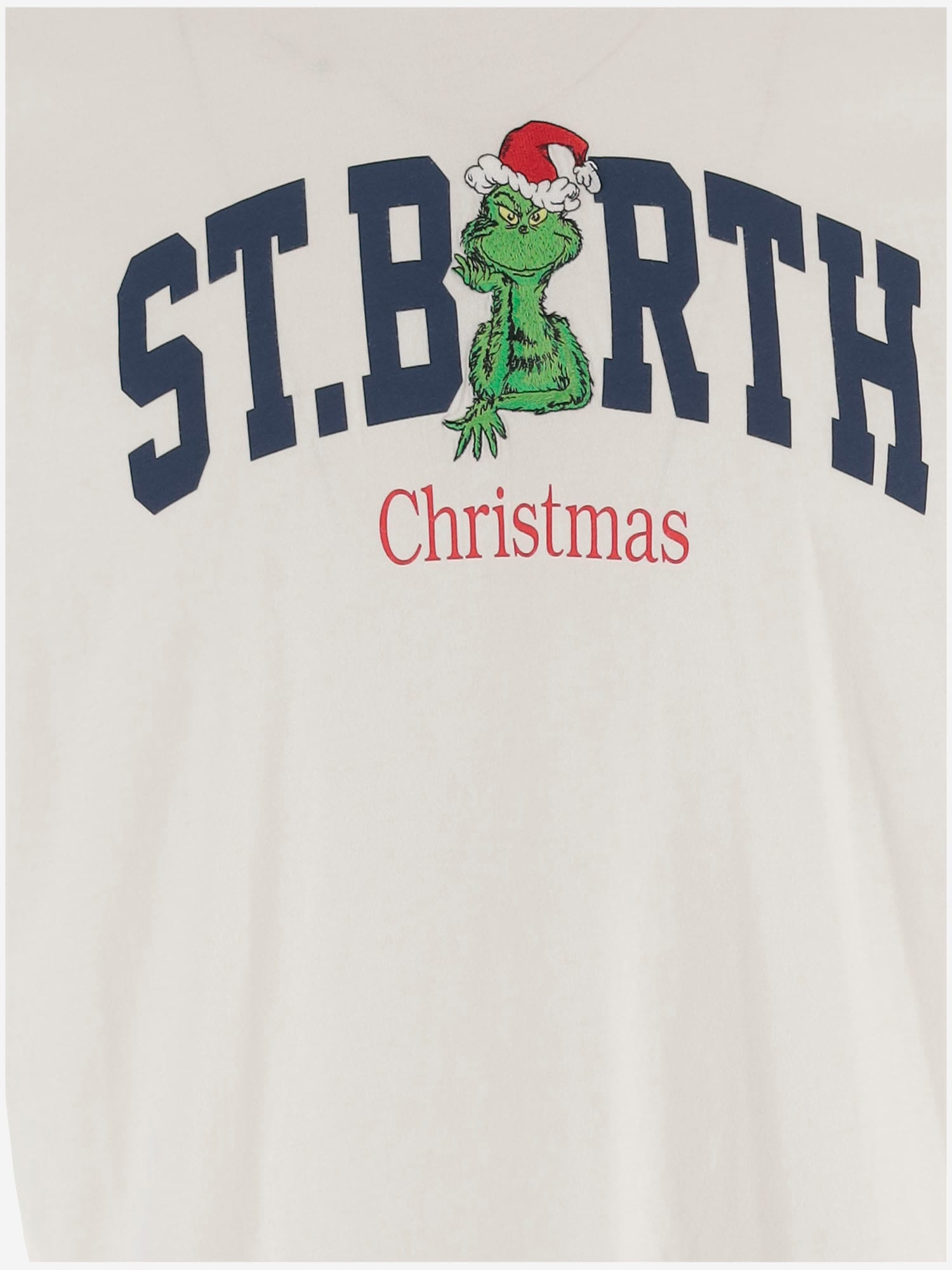 Mc2 Saint Barth Logo-print Round-neck T-shirt In White