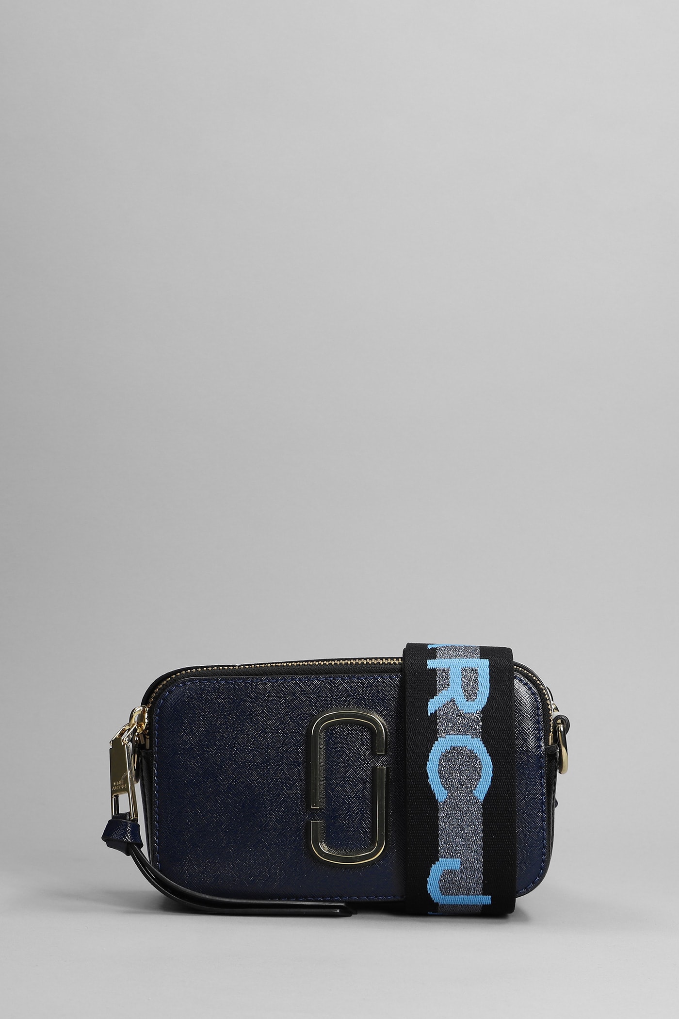 Shop Marc Jacobs The Snapshot Shoulder Bag In Blue Leather