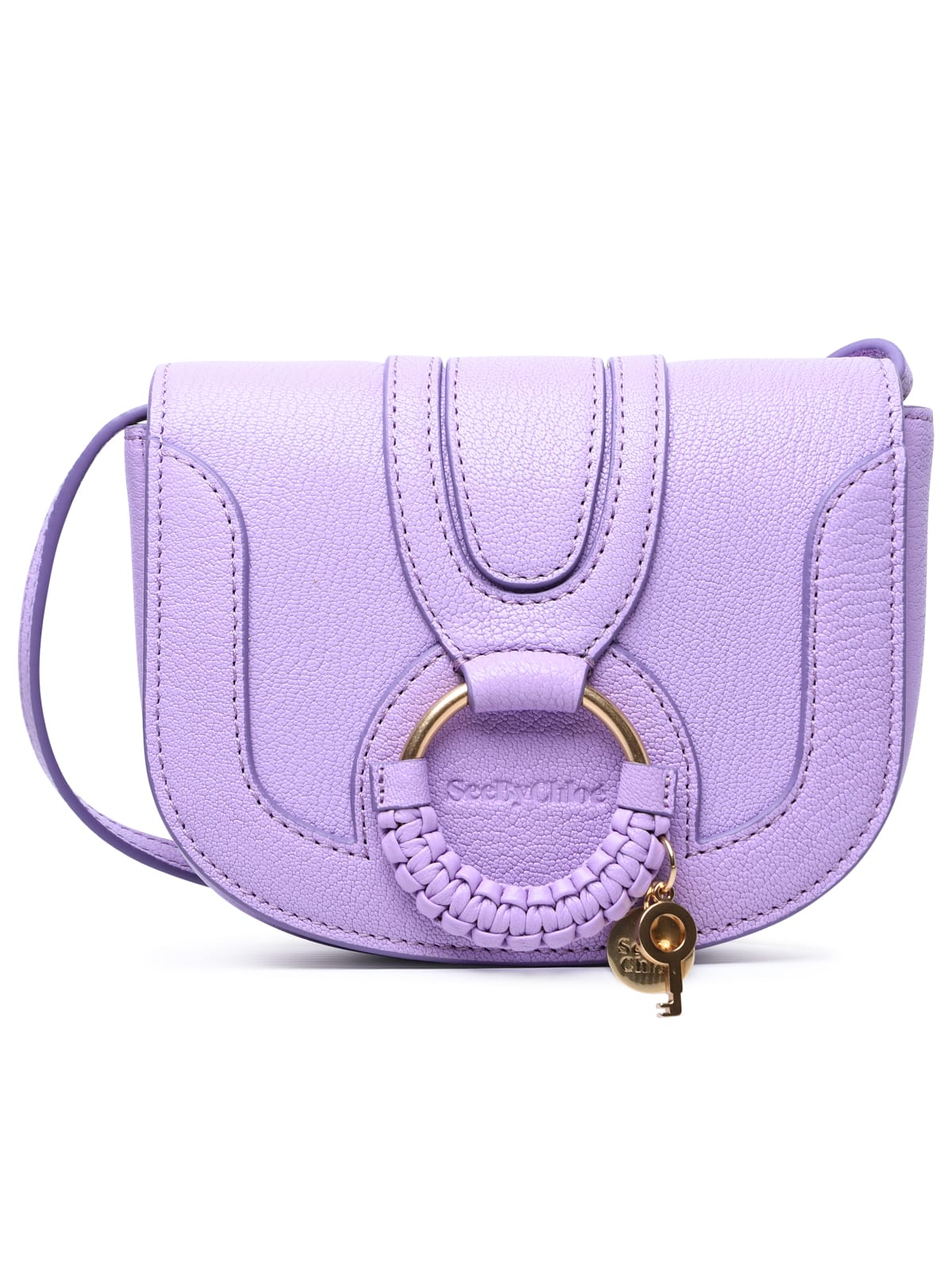 Shop See By Chloé Hana Small Lilac Leather Bag In Lilla
