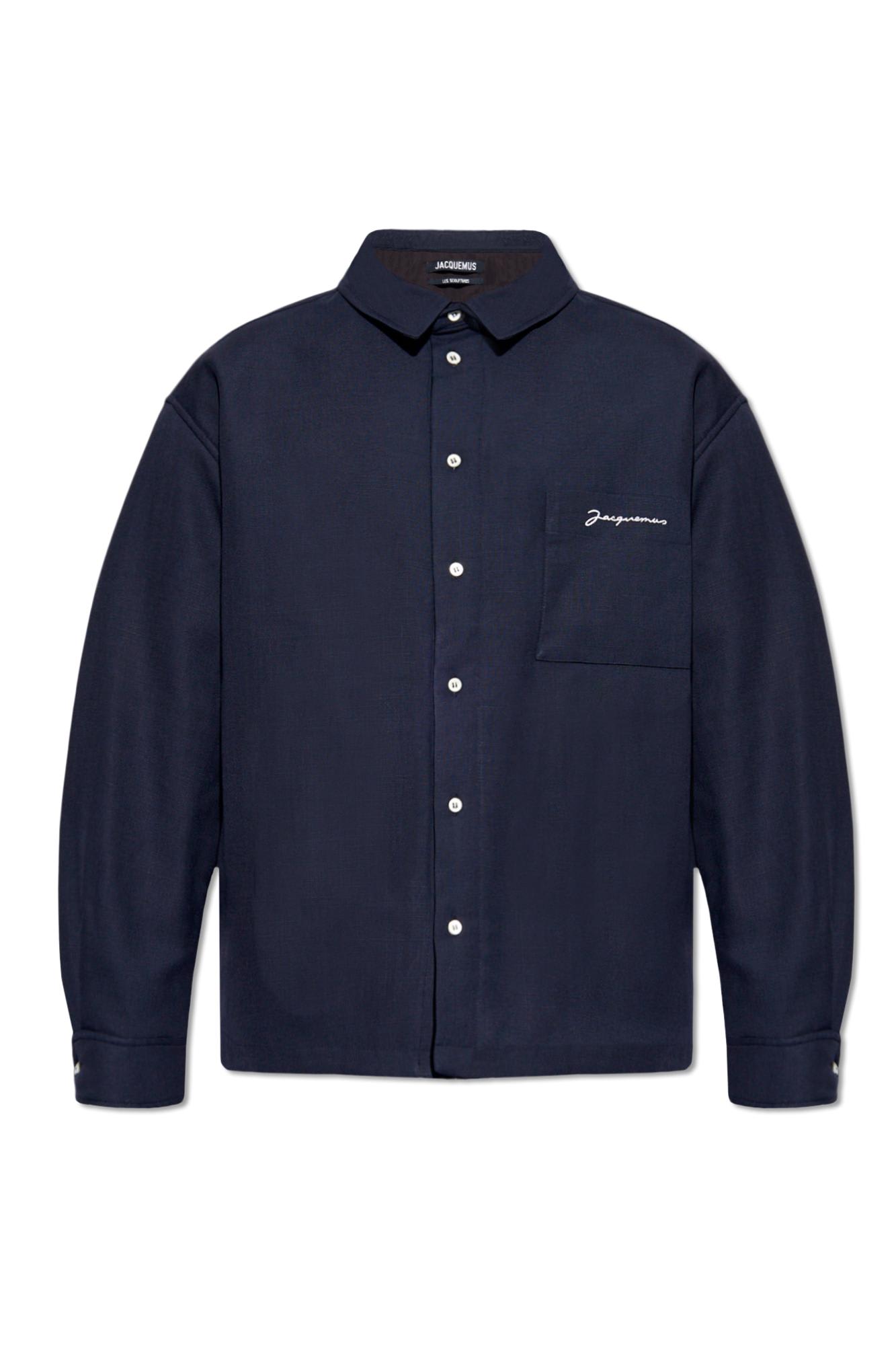 Shop Jacquemus Boulanger Jacket In Blue