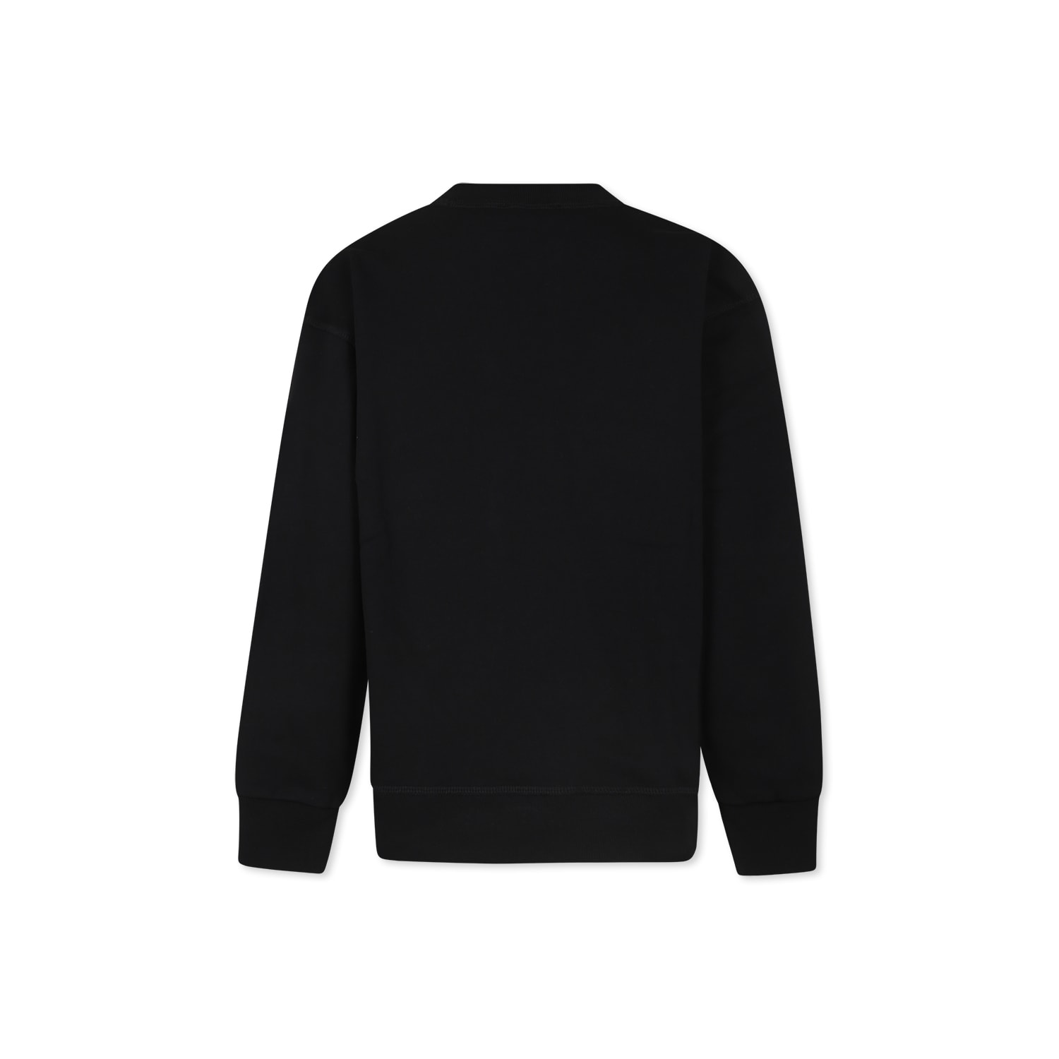 Dsquared2 Black Sweatshirt For Boy With Logo In Black