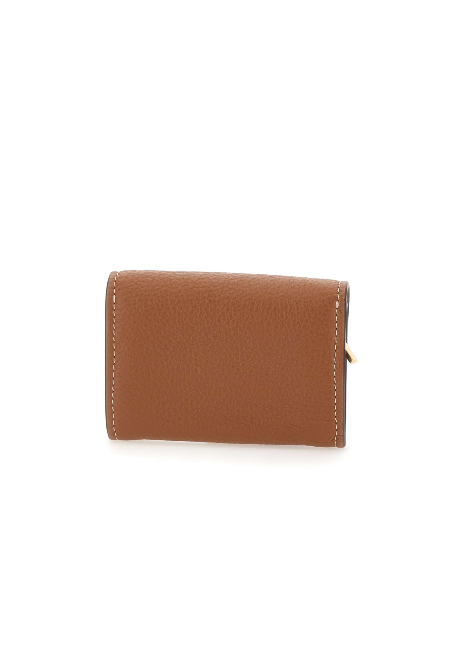 Tory Burch Miller Mini Wallet Leather Wallet In Brown | ModeSens
