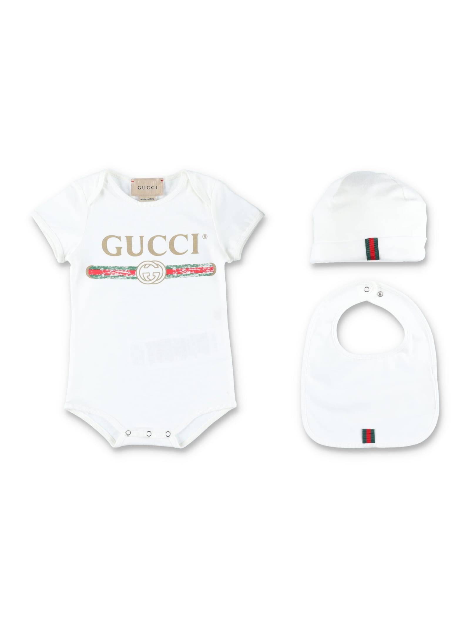 Shop Gucci Baby  Logo Cotton Gift Set