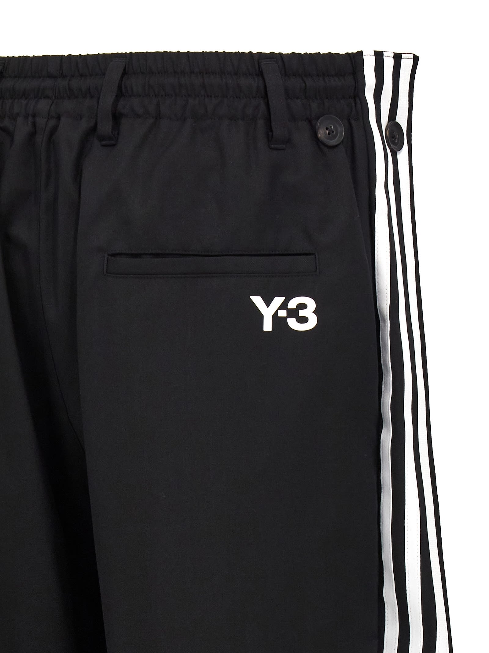 Shop Y-3 M Ref Wo Tp Joggers In White/black