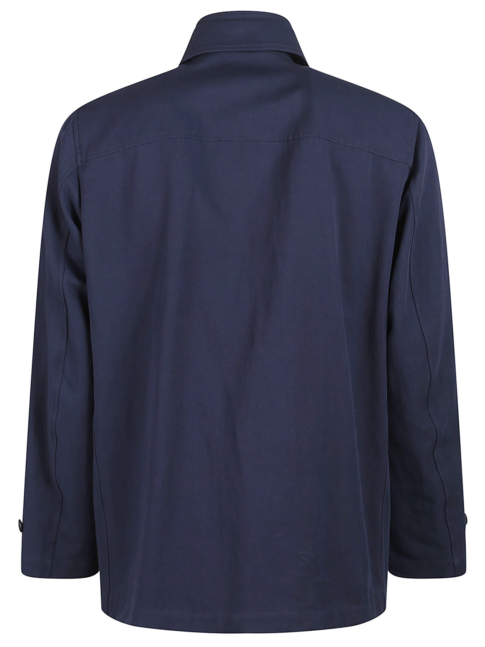 Fay Db Front Morning Jacket In Blu Denim