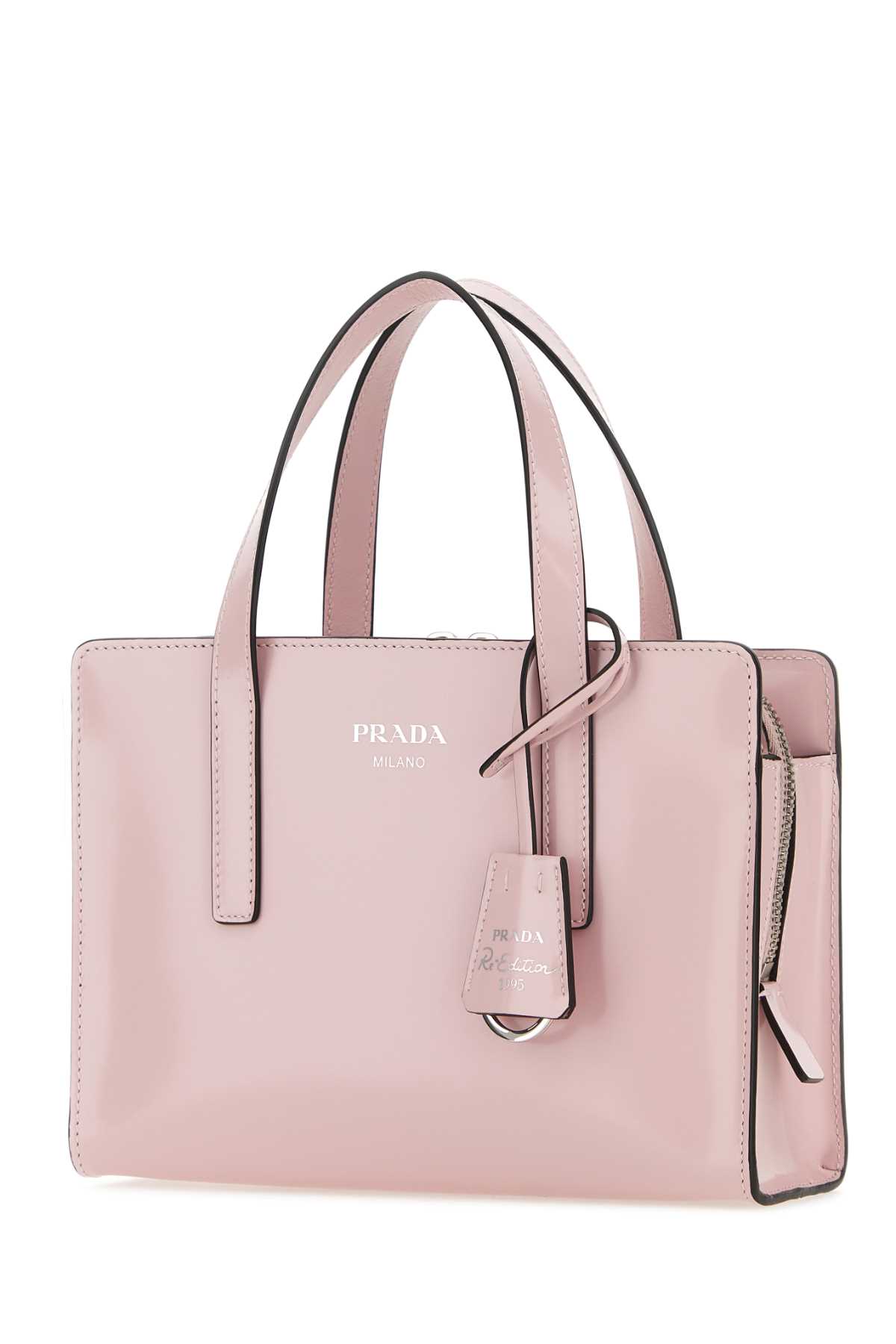 Shop Prada Pastel Pink Leather Re-edition 1995 Handbag In Alabastron