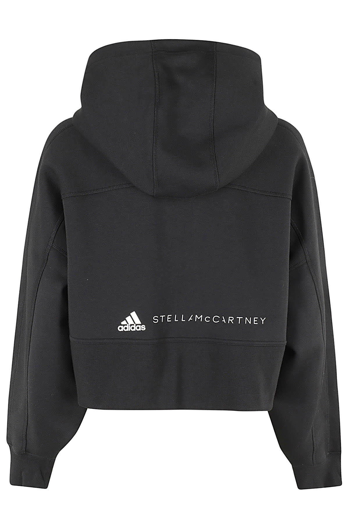 Shop Adidas By Stella Mccartney Cro Hoodie In Black White