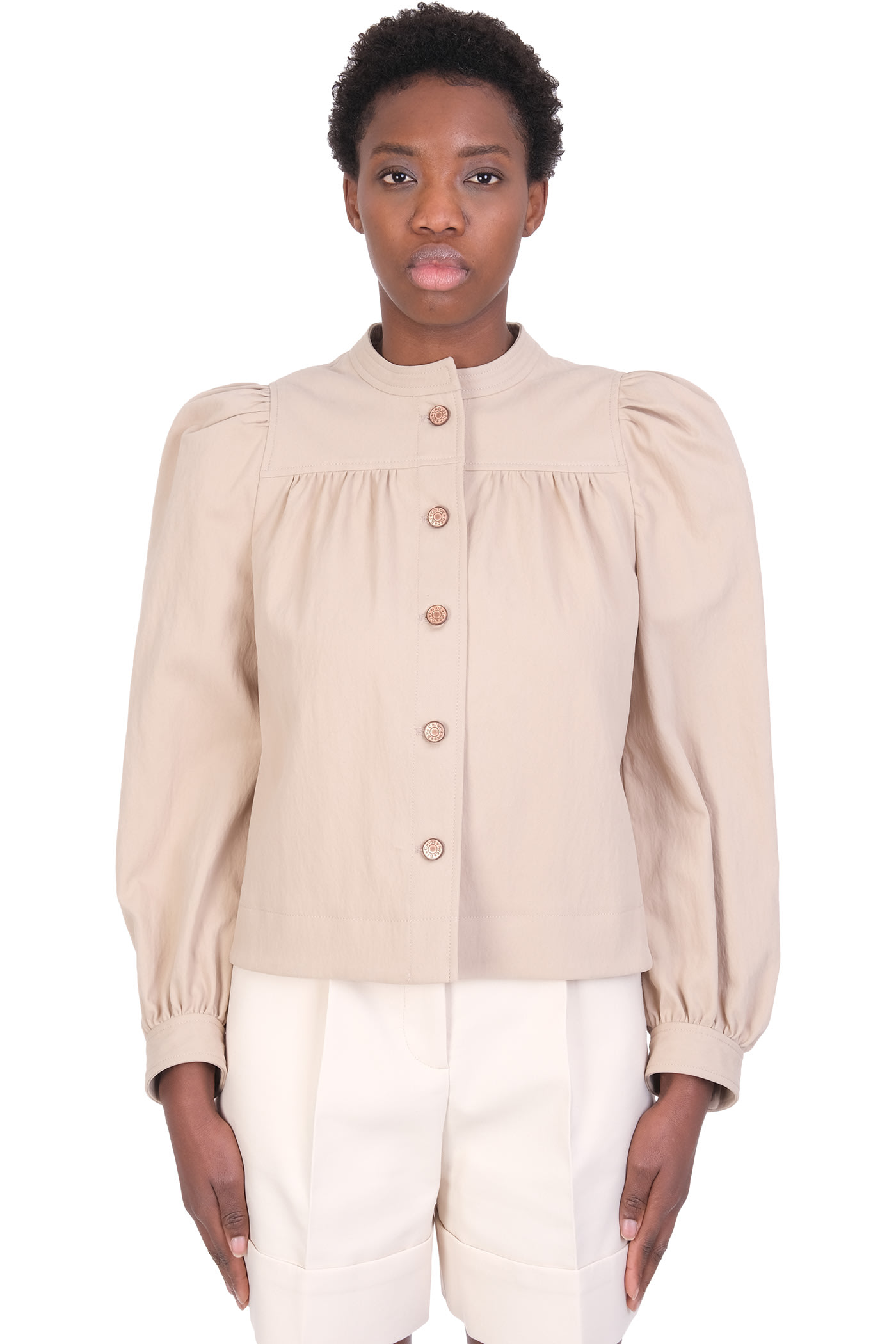 See by Chloé Casual Jacket In Beige Cotton