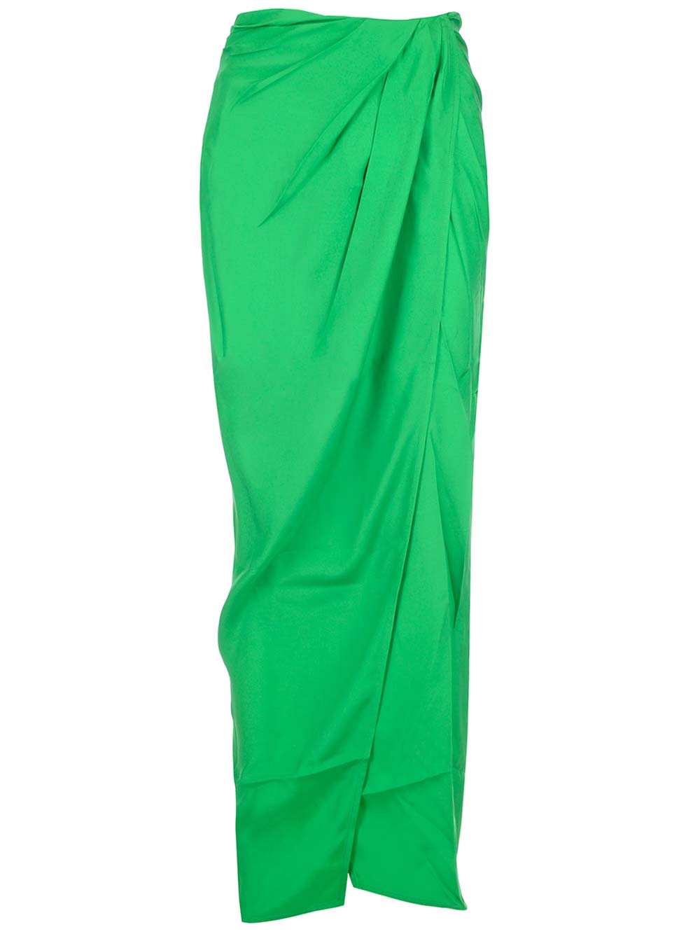 Gauge81 Paita High-rise Silk Wrap Maxi Skirt In Green