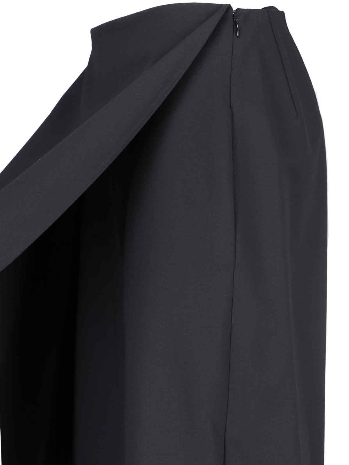 Shop Alaïa Asymmetrical Skirt In Black