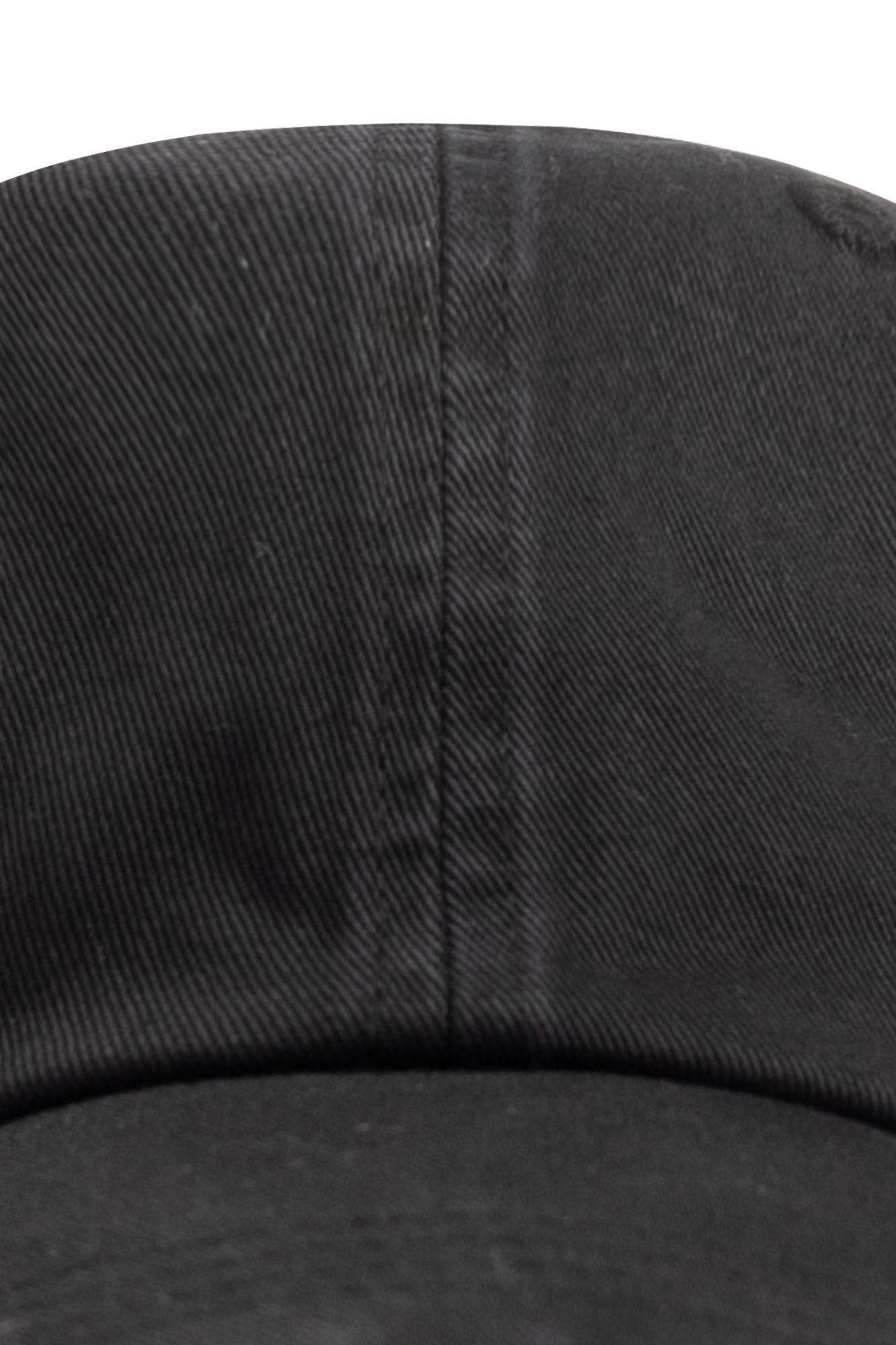Shop Acne Studios Baseball Cap With Logo In Black
