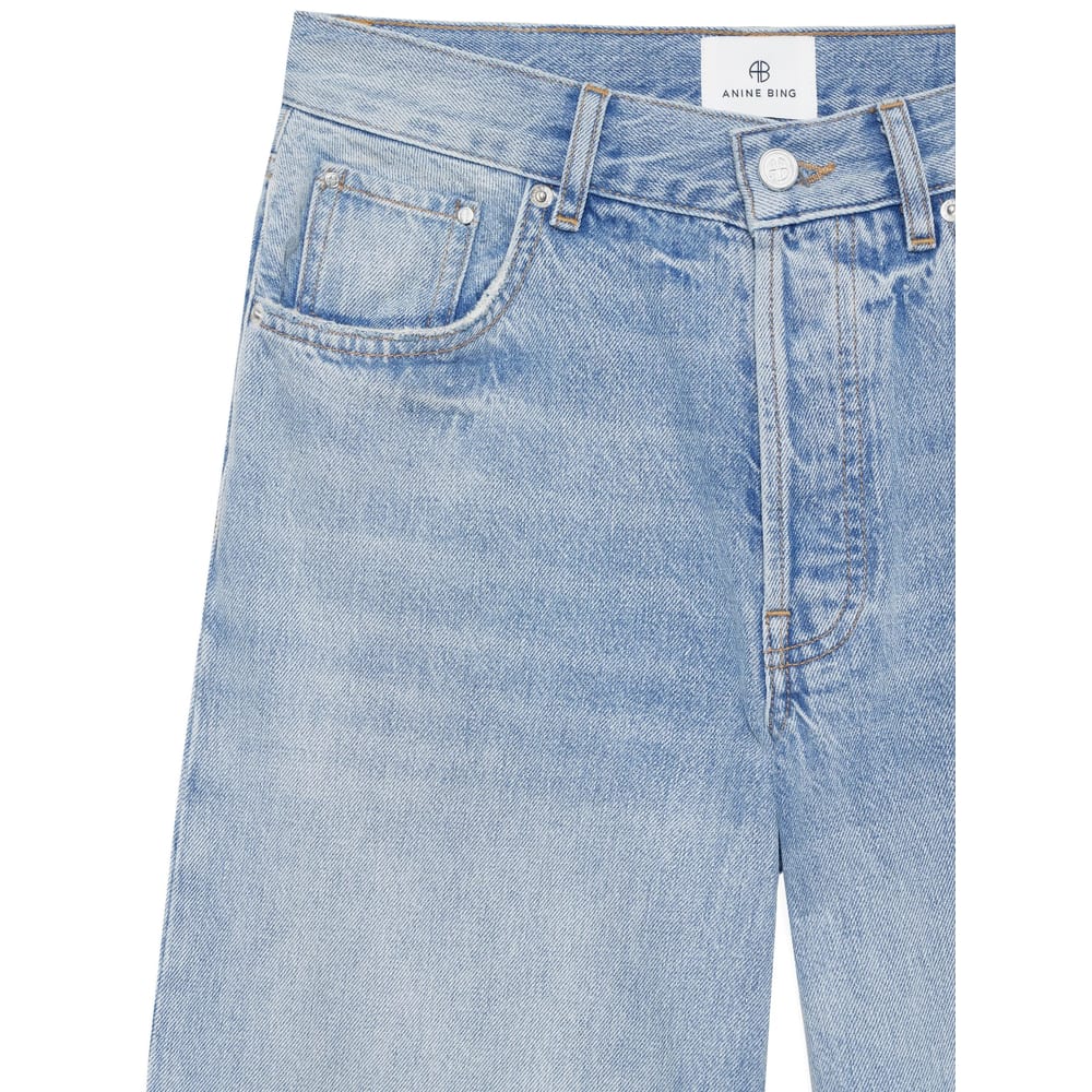 Anine Bing Denim Straight-leg Jeans In Blue