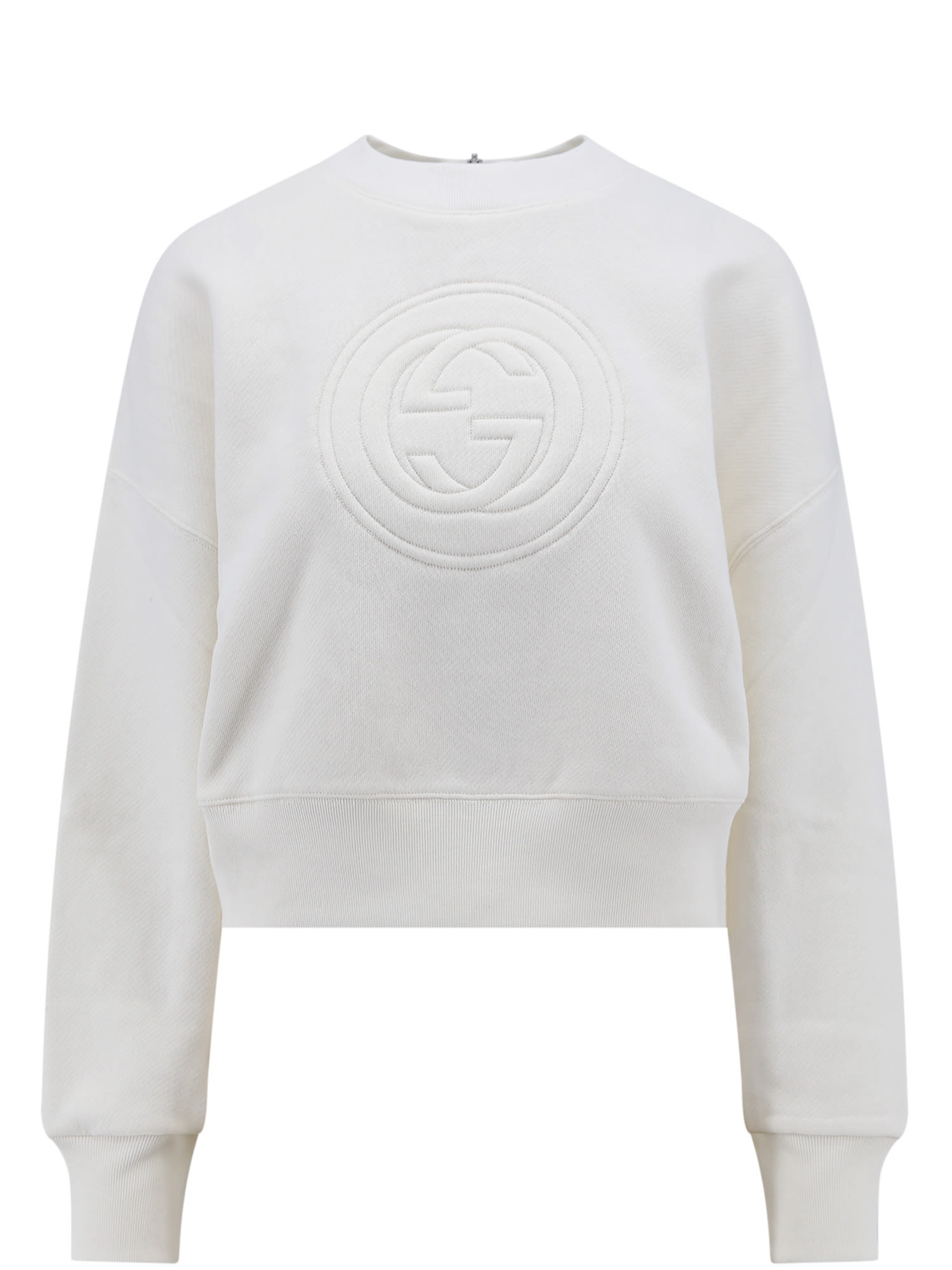 Shop Gucci Sweatshirt In White