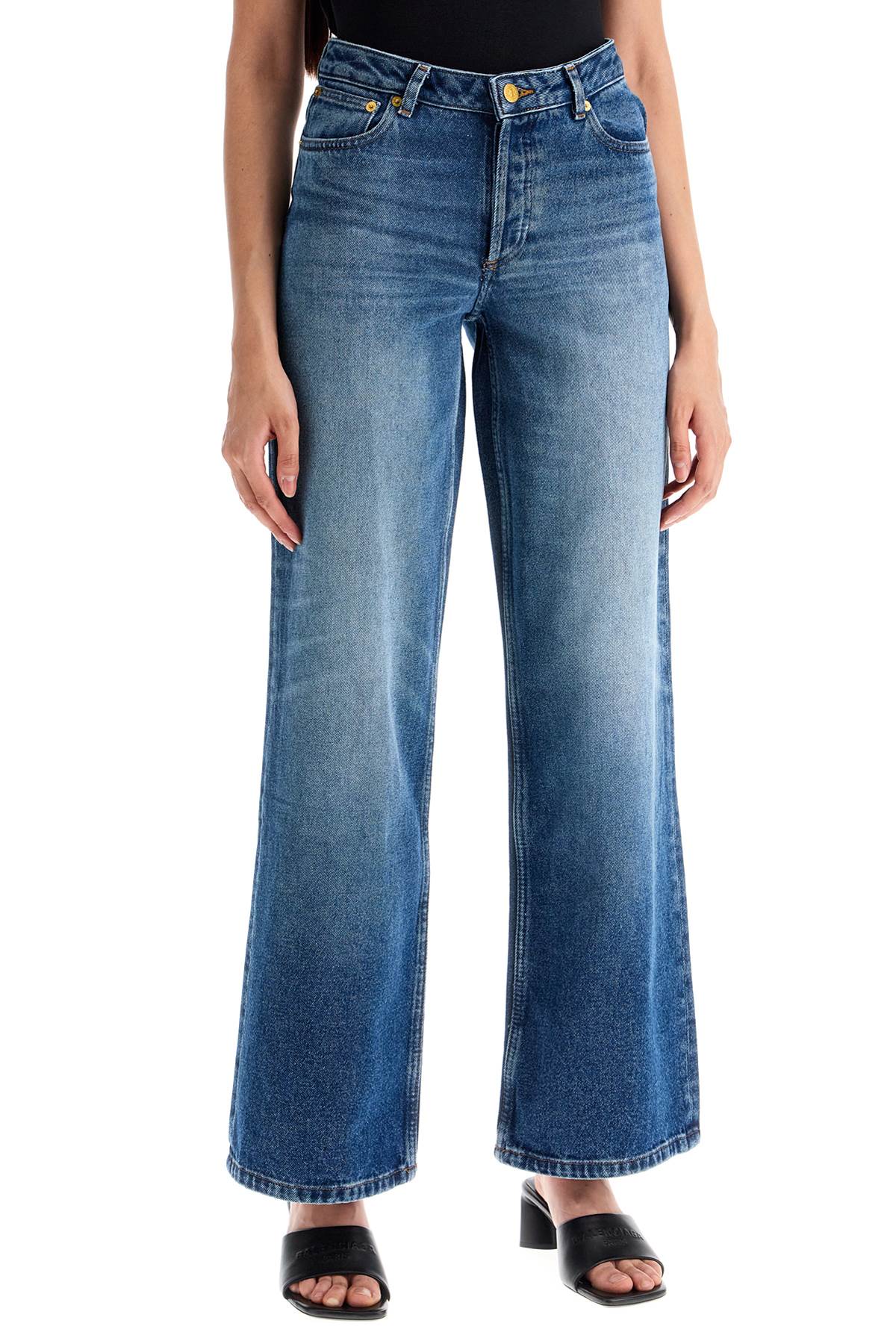 Shop Apc Straight-cut Elisabeth Jeans In Indigo Delave (blue)