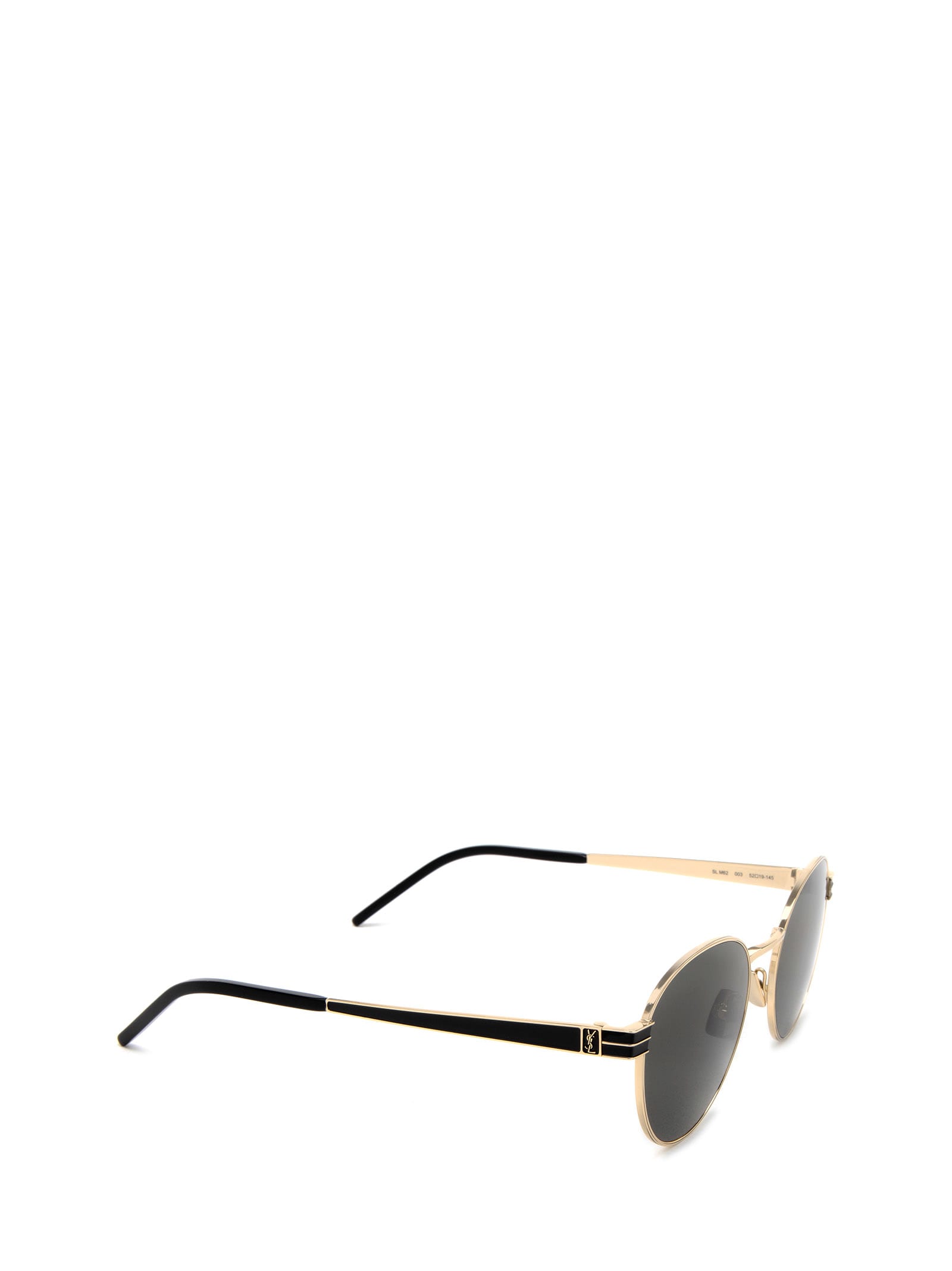 Shop Saint Laurent Sl M62 Gold Sunglasses