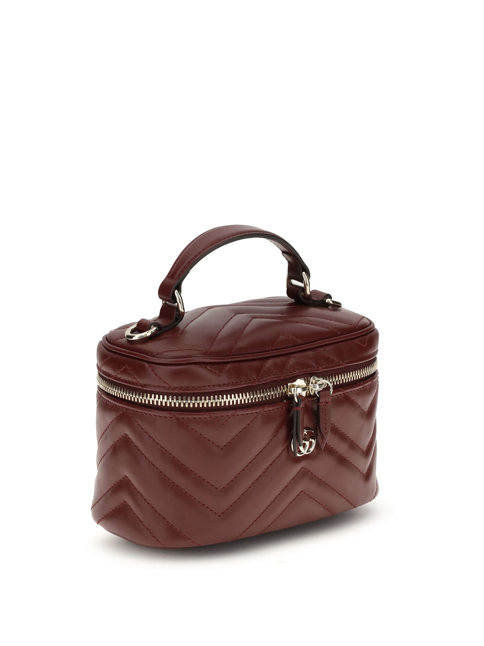 Gucci Mini Vanity Bag Gg Marmont Rosso Ancora Women