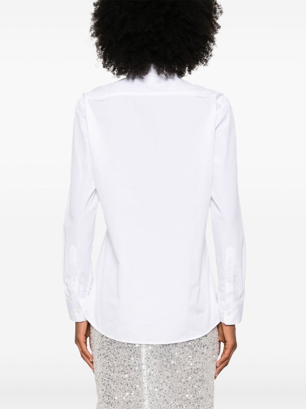 Shop Dries Van Noten Camicia Popeline In White