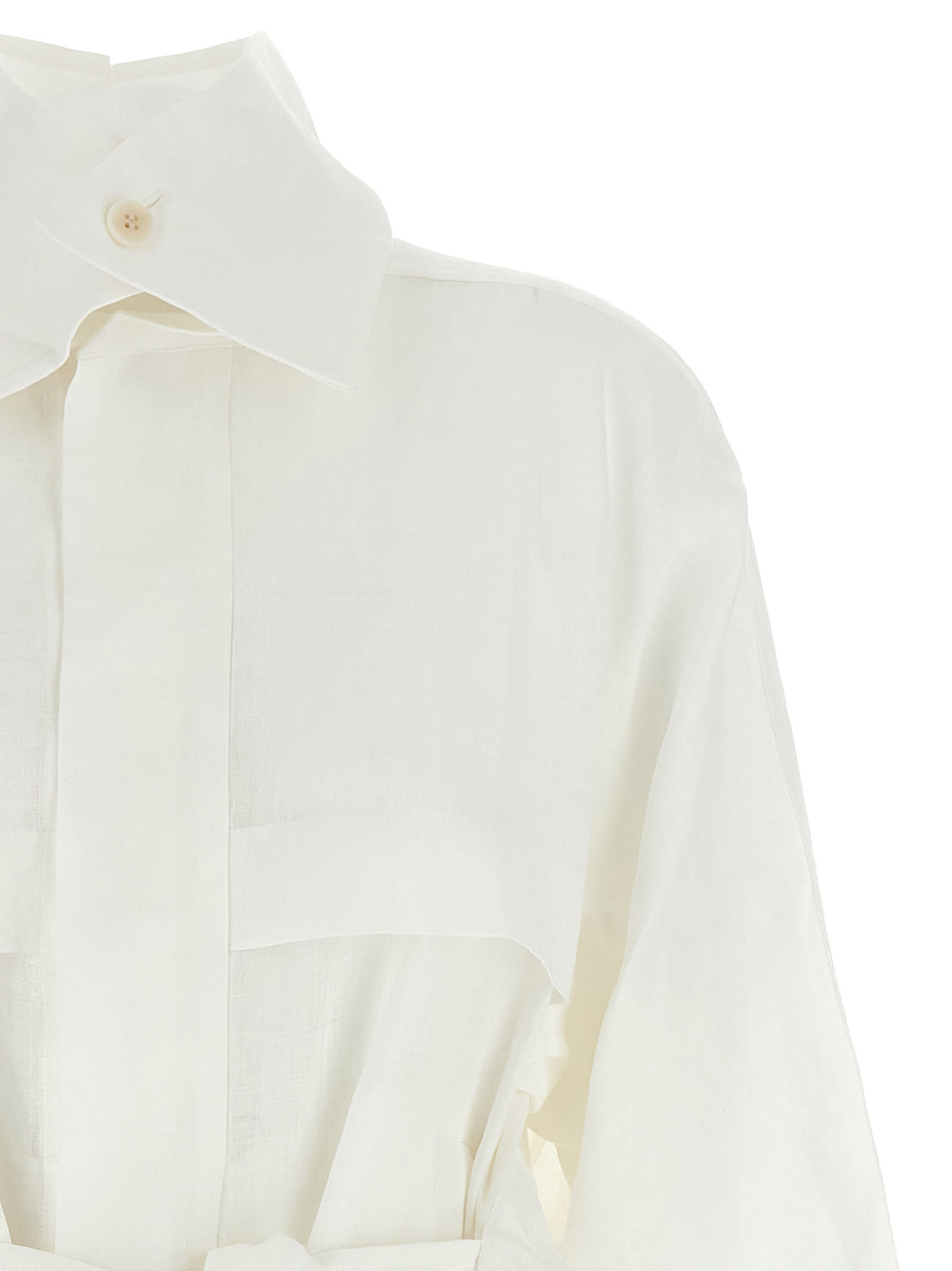 Issey Miyake White Hempen Jacket