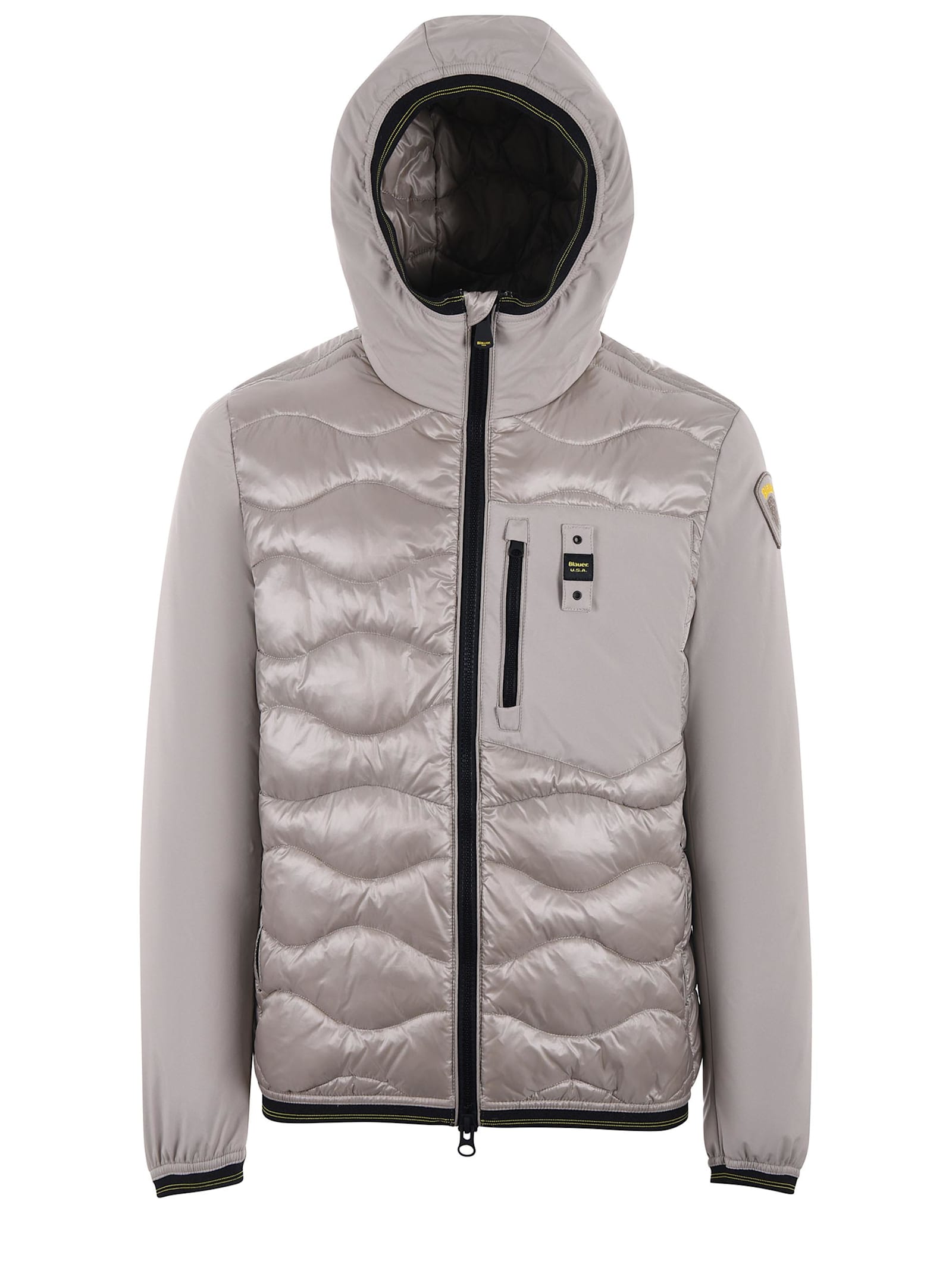 Shop Blauer Down Jacket In Beige