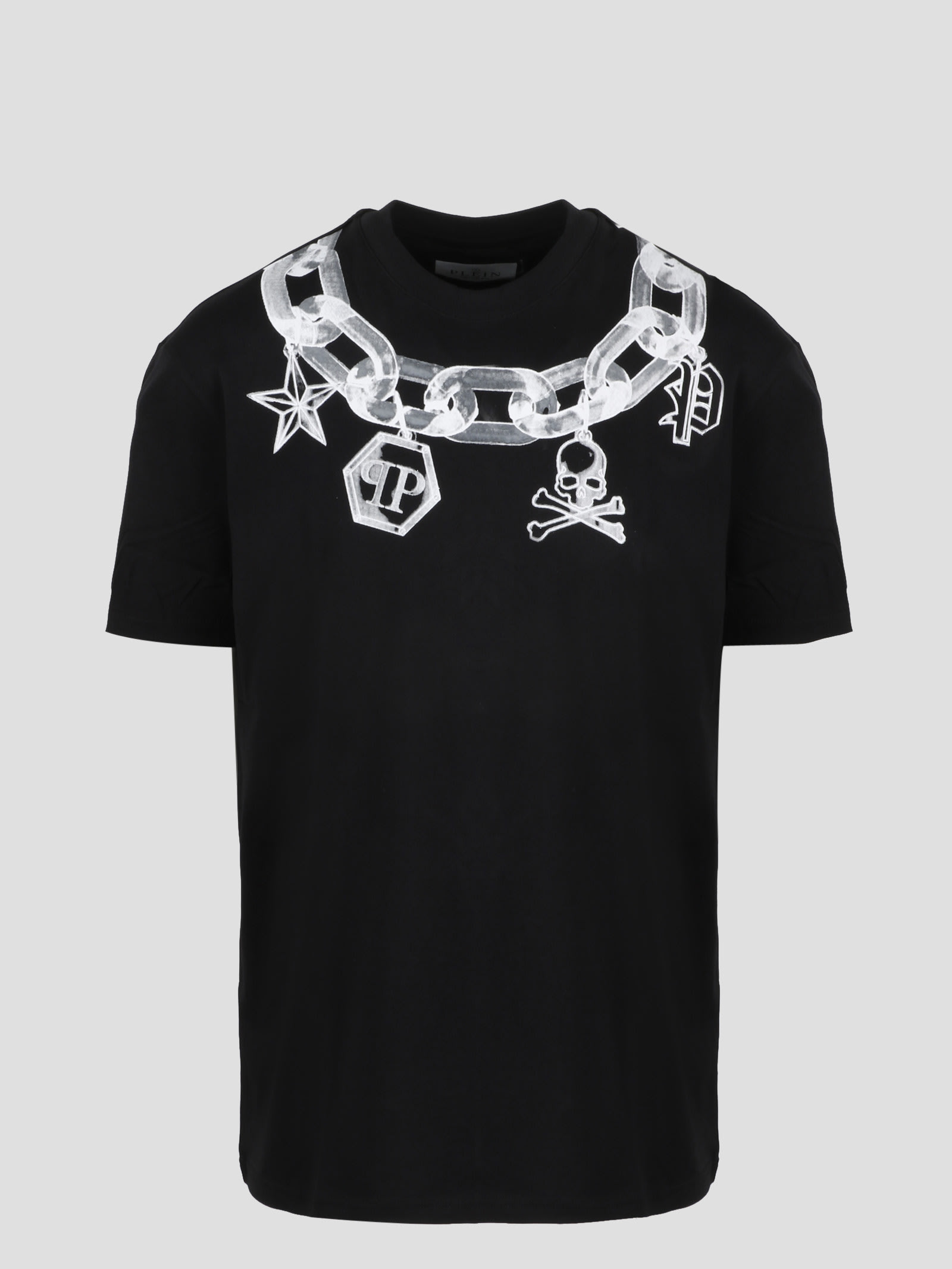 Philipp Plein Chain With Charms Print T-shirt