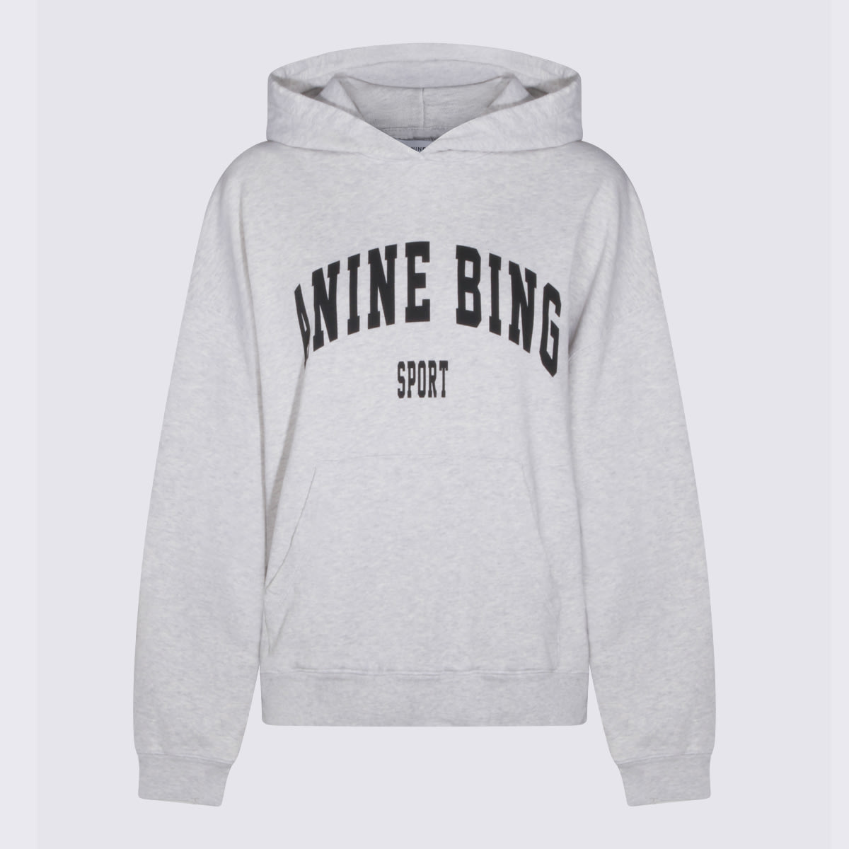 Anine Bing Grey Melange Cotton Harvey Sweatshirt In Gray