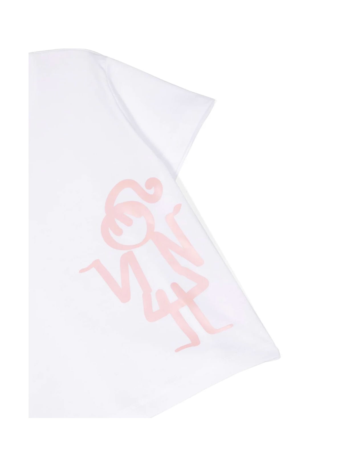 Shop Aspesi Short Sleeves T-shirt With Print In White Pink