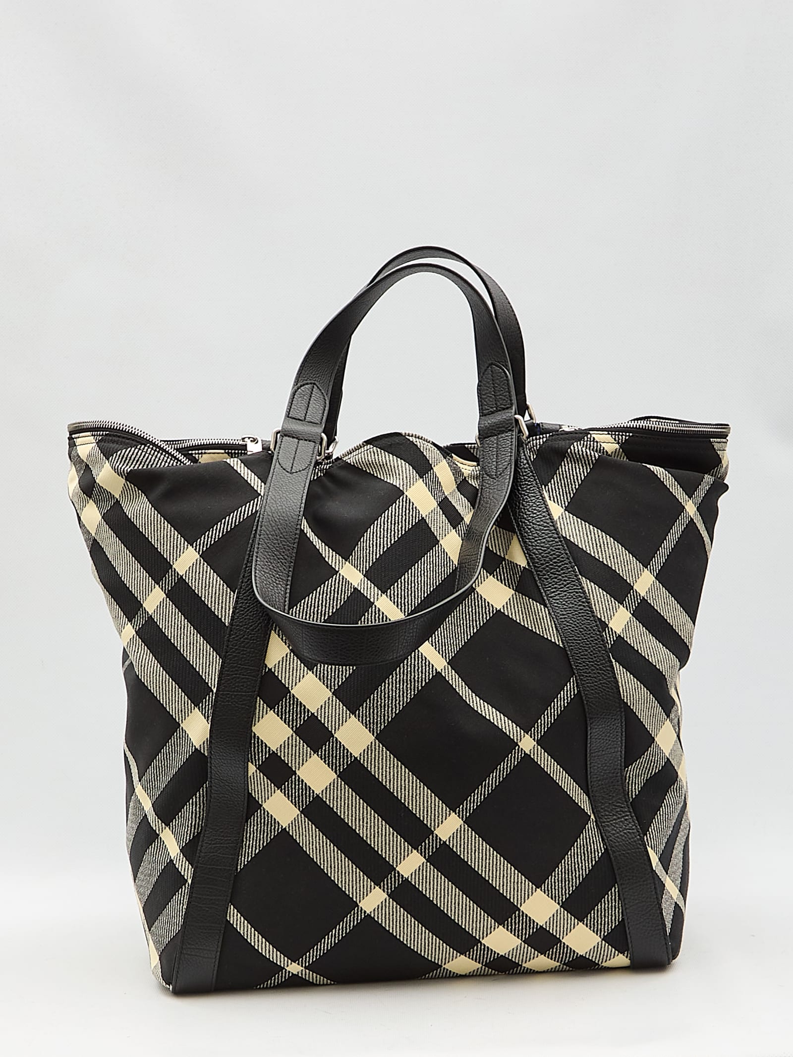 Shop Burberry Festival Tote Bag In Black