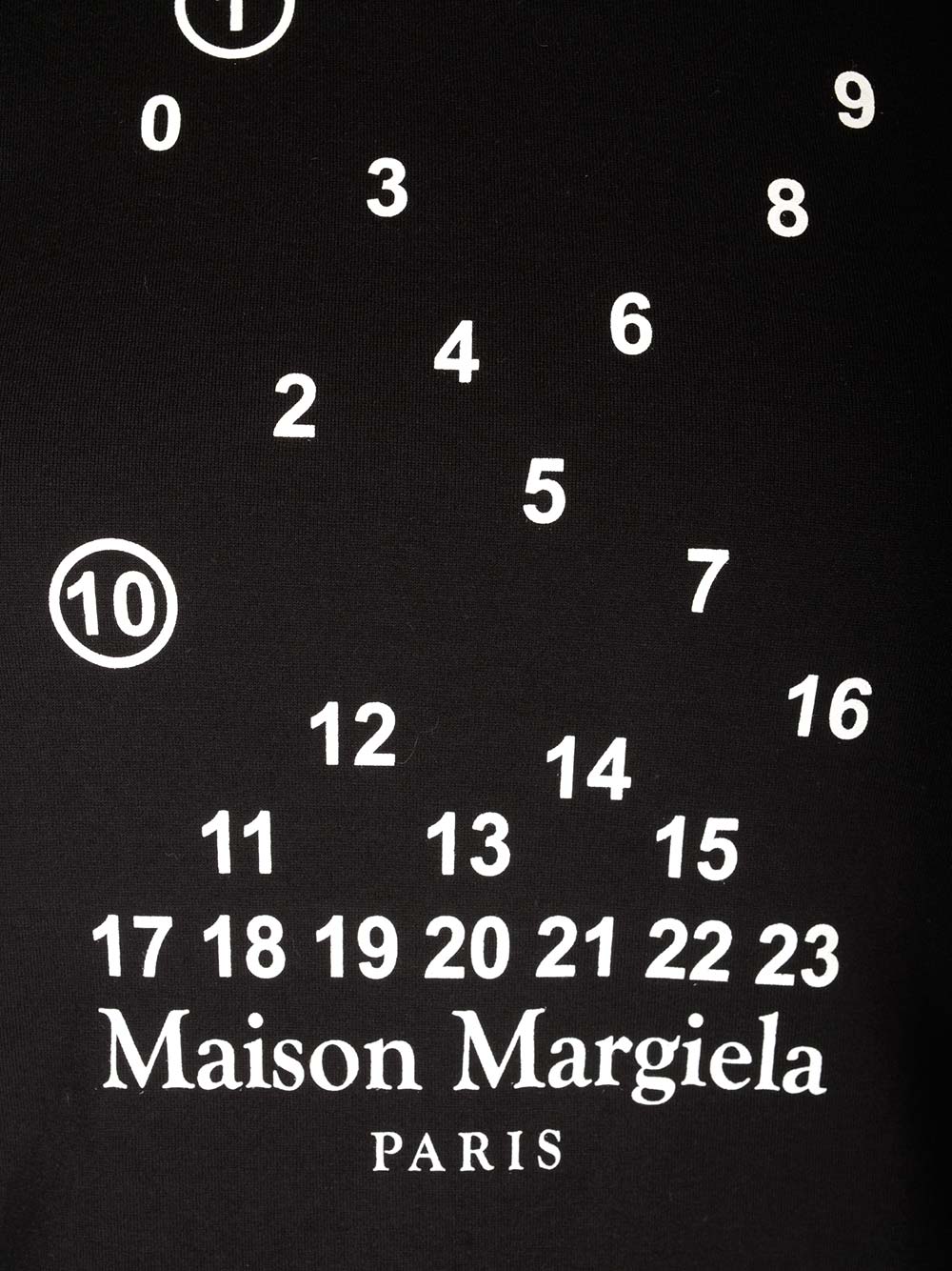 Shop Maison Margiela Black T-shirt With Logo In Nero