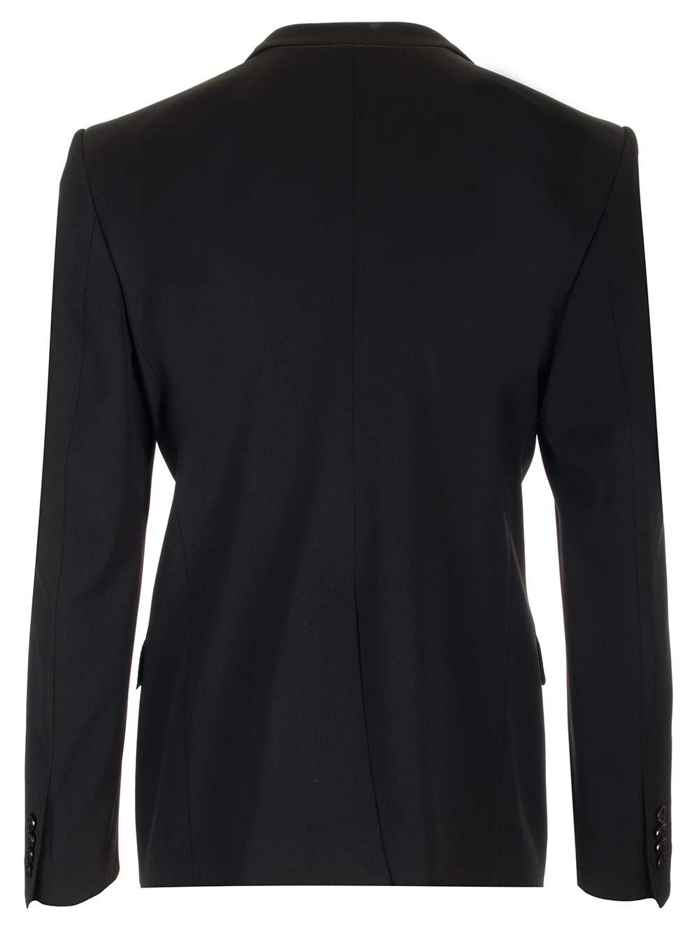 Shop Dolce & Gabbana Single-breasted Sicilia Wool Jacket In Black