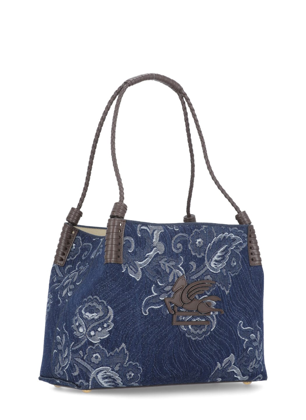 Etro Womens Denim Blue Scuro Libra Denim Shoulder Bag In Blue