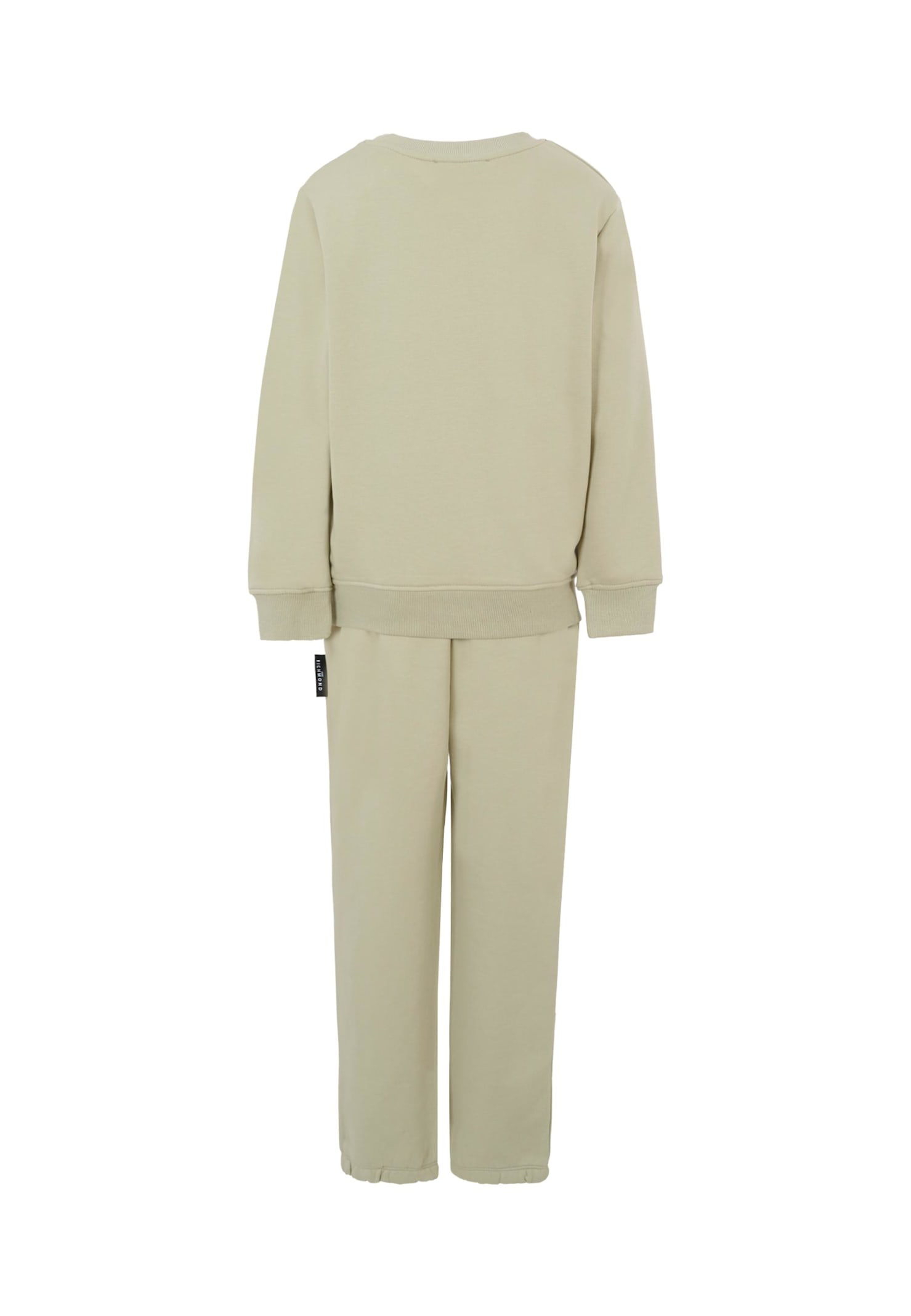Richmond Grey Suit For Boy With Logo In Gray