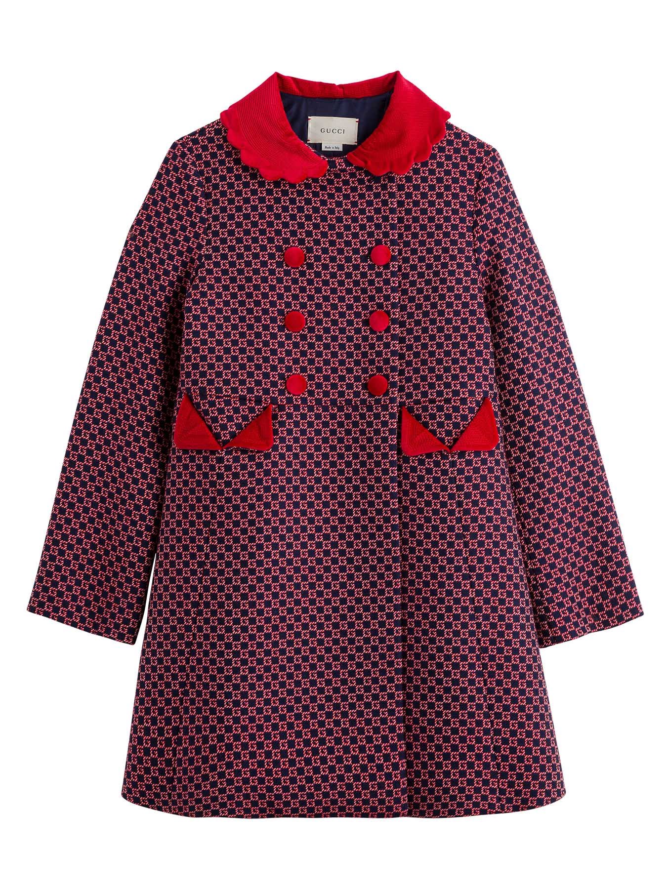 Photo of  Gucci G Quadro Wool Coat- shop Gucci jackets online sales