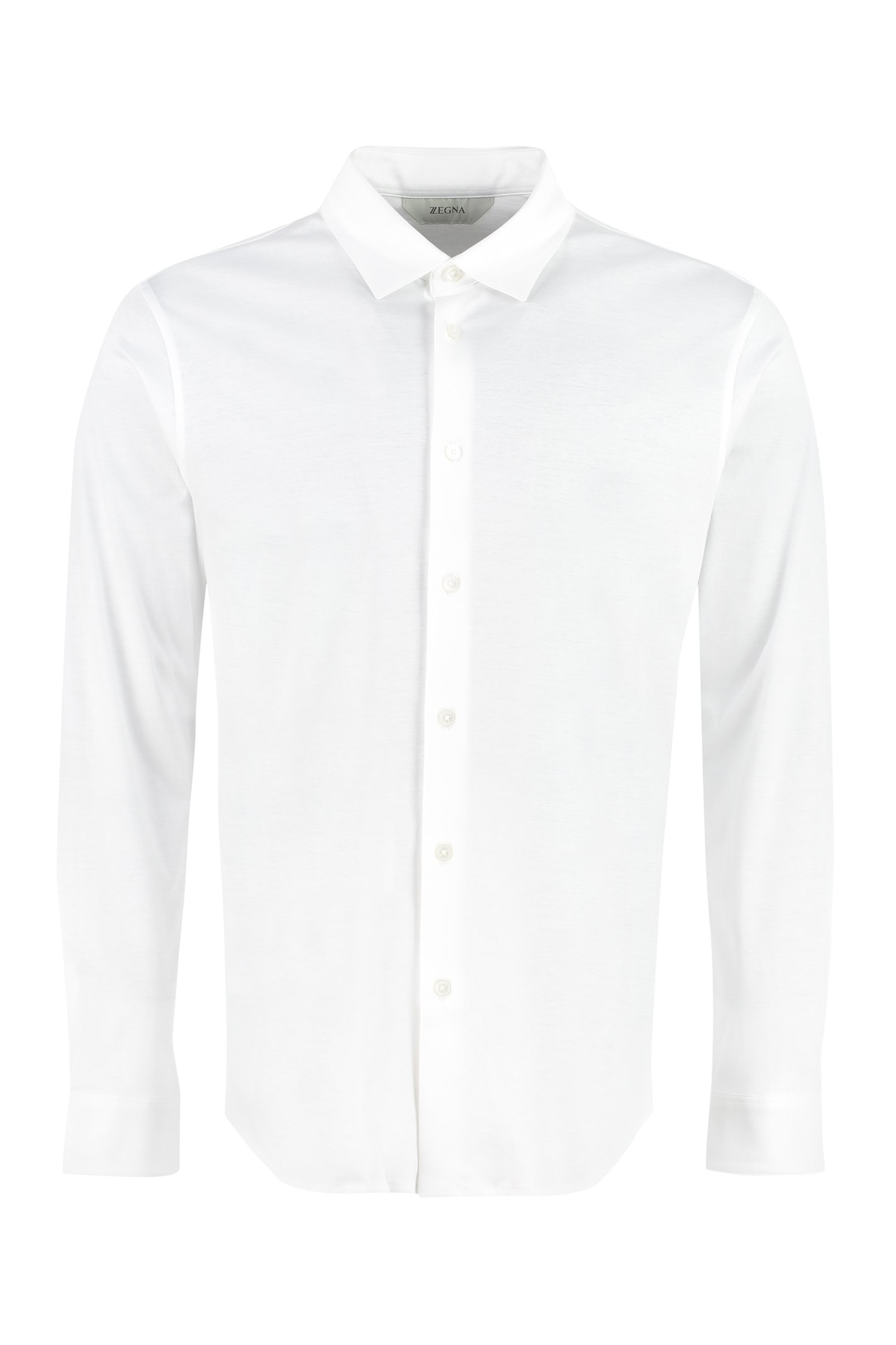 Z Zegna Classic Italian Collar Cotton Shirt