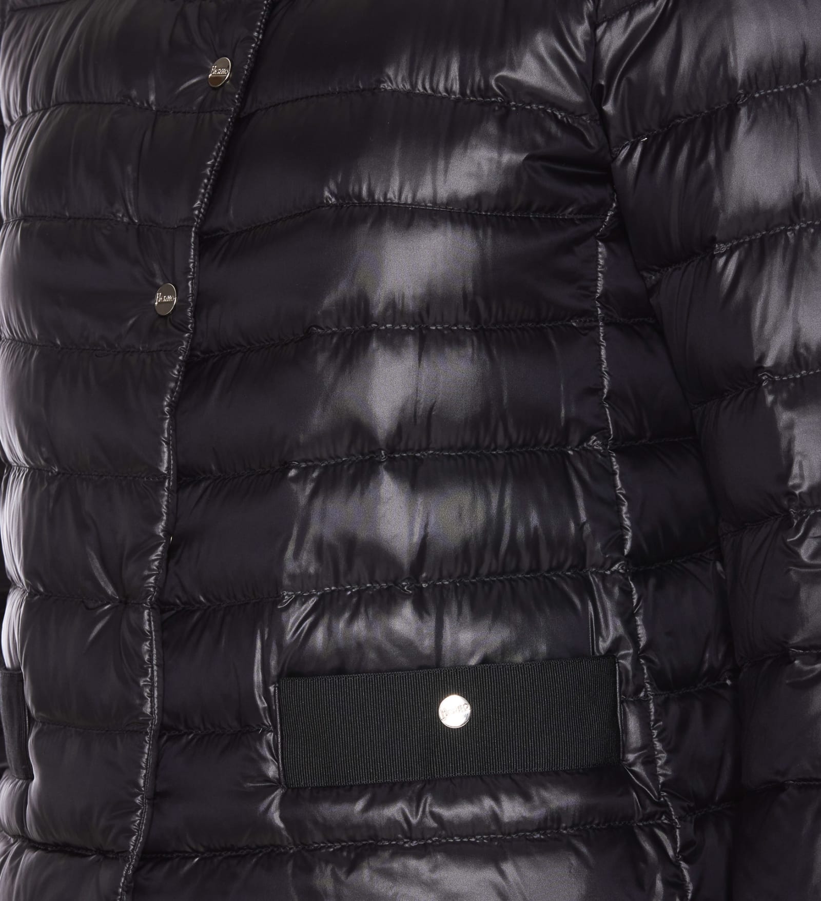 Shop Herno Light Down Jacket In Black