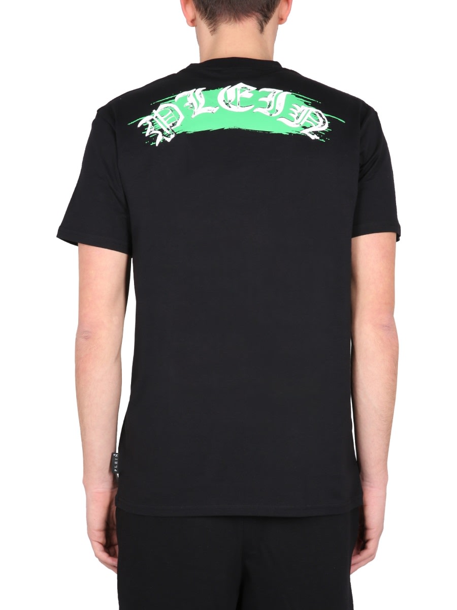 Shop Philipp Plein Crewneck T-shirt In Black