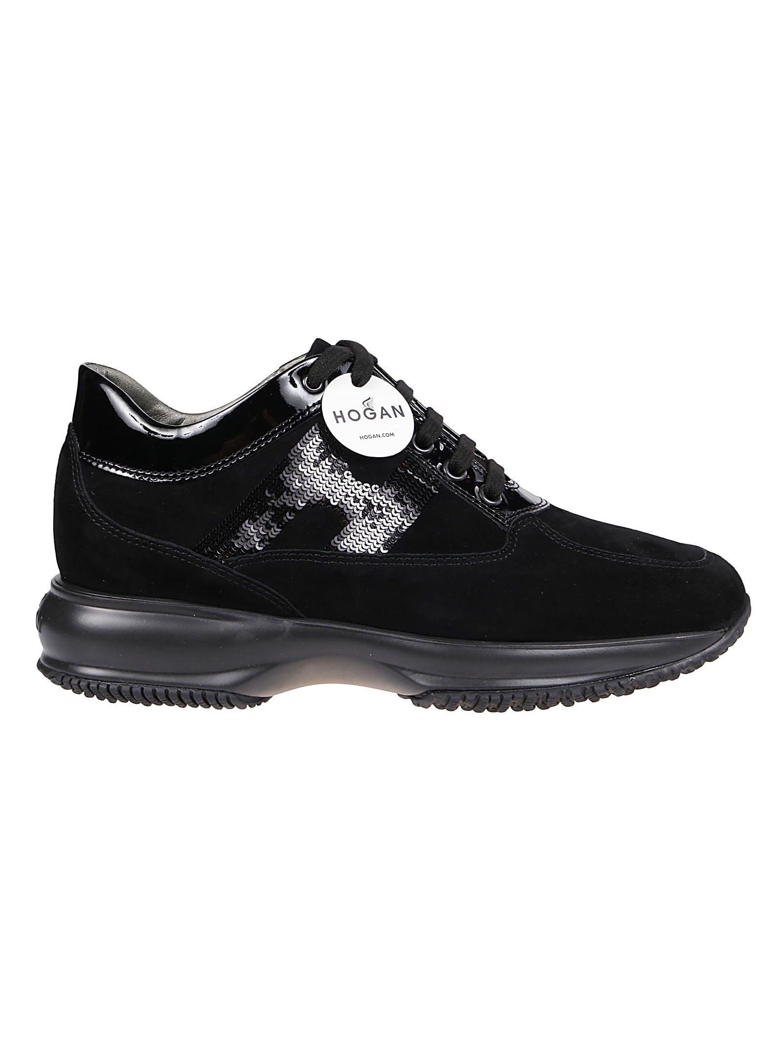 Hogan Black Interactive Sneakers In Altraversione