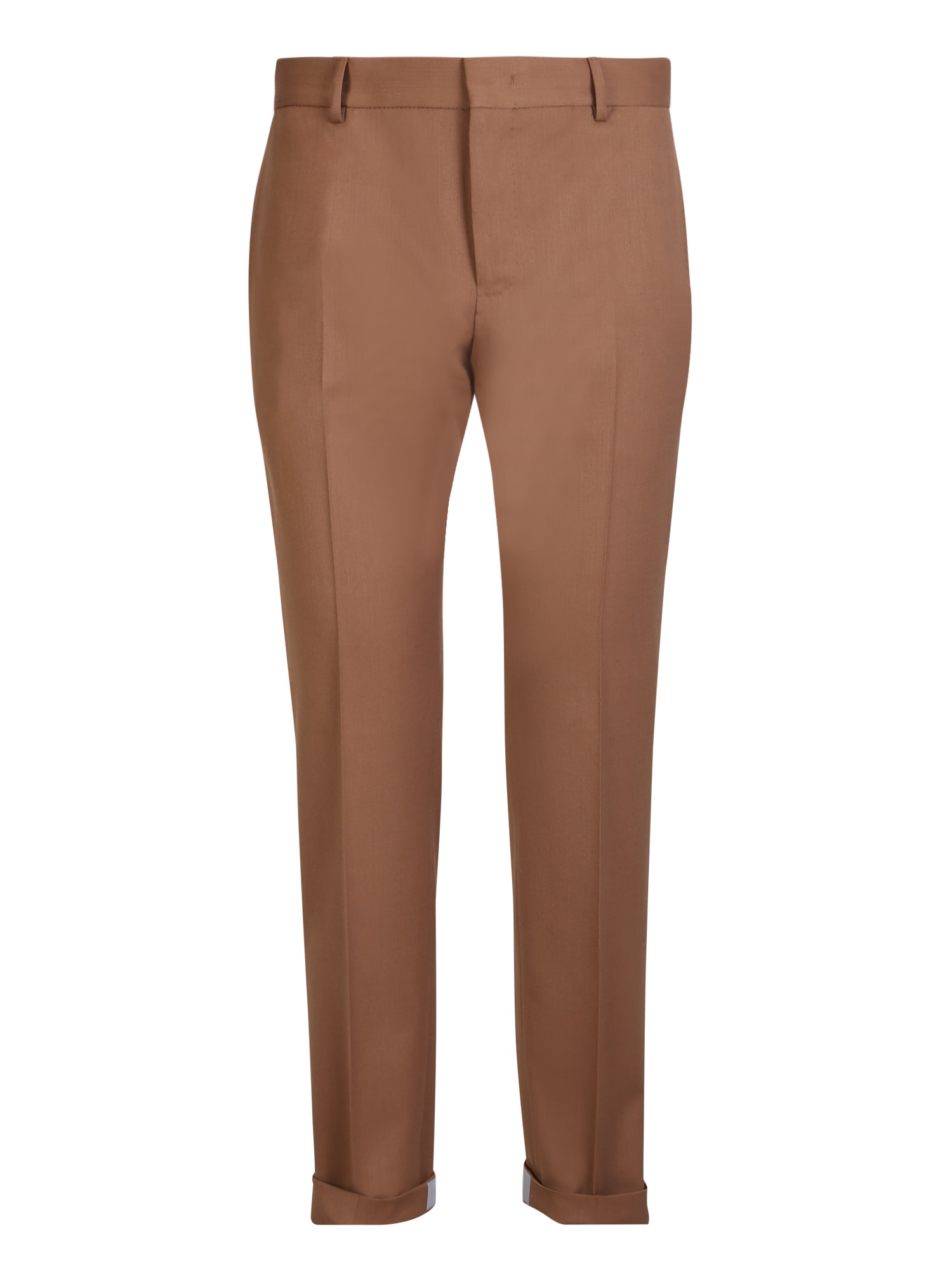 Pt Torino Epsilon Active Drill Taupe Trousers In Brown