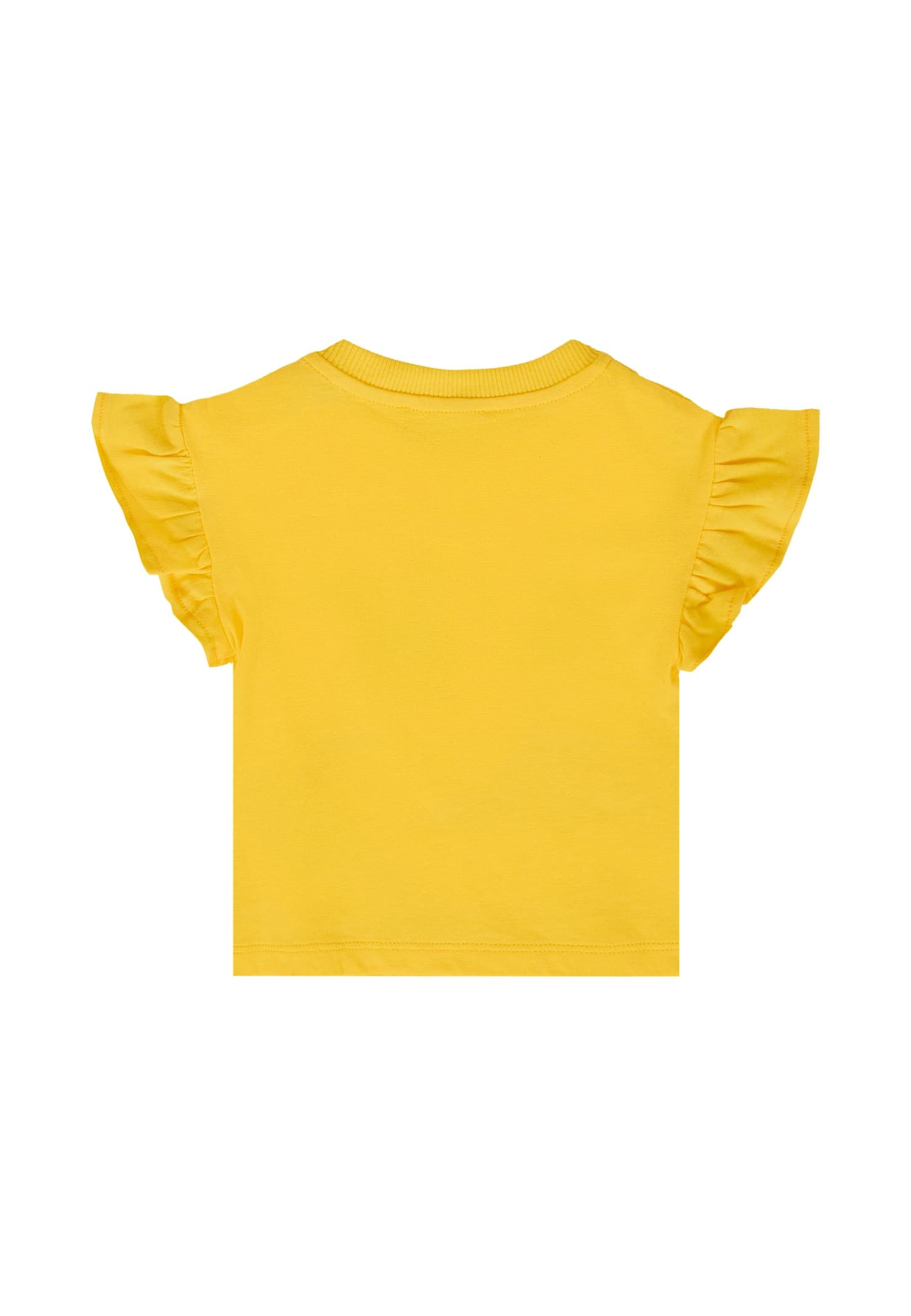 Moschino Yellow T-shirt For Baby Girl With Teddy Bears In Yellow