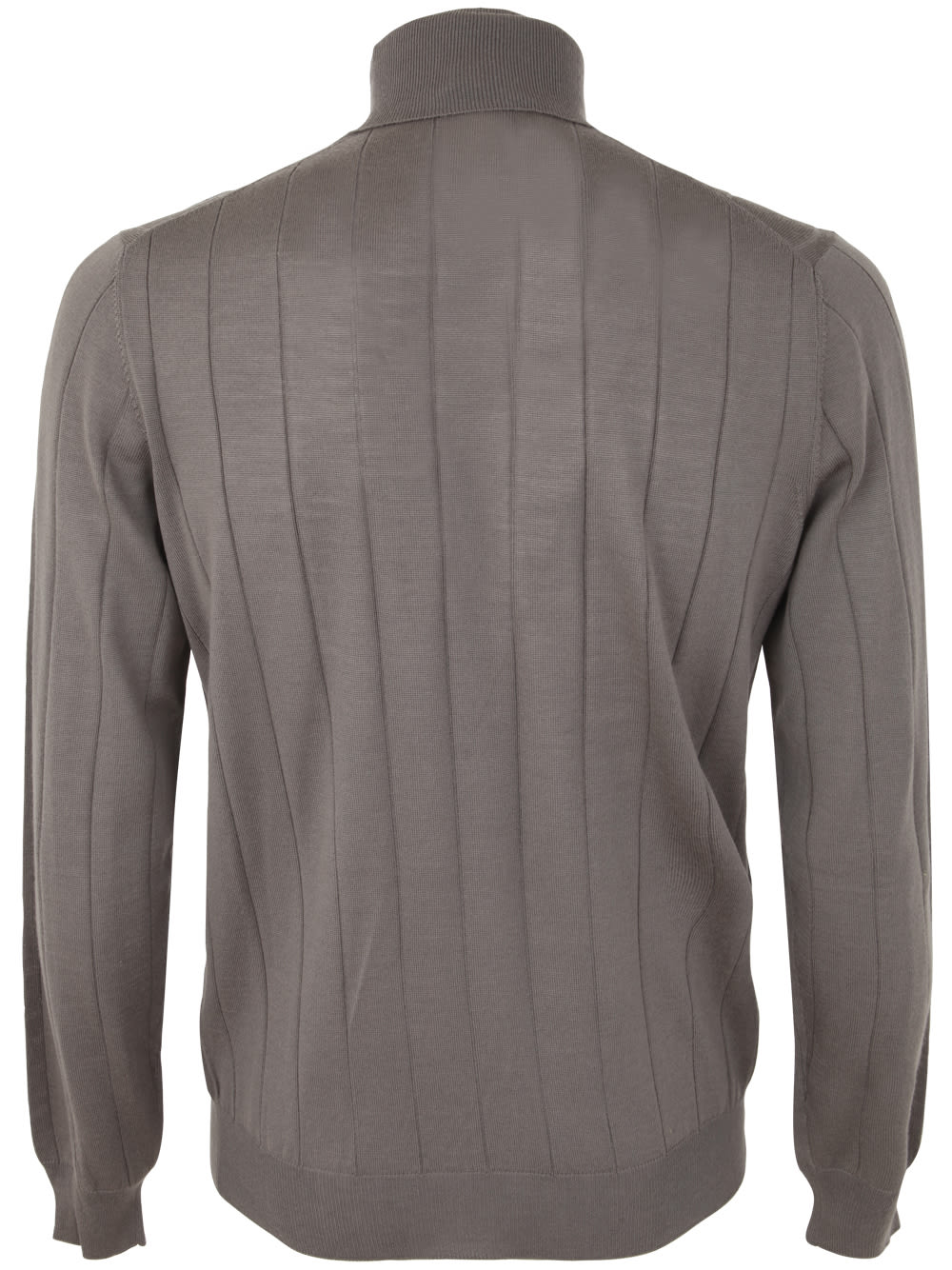 Shop Filippo De Laurentiis Royal Merino Long Sleeves Turtle Neck Sweater In Steel