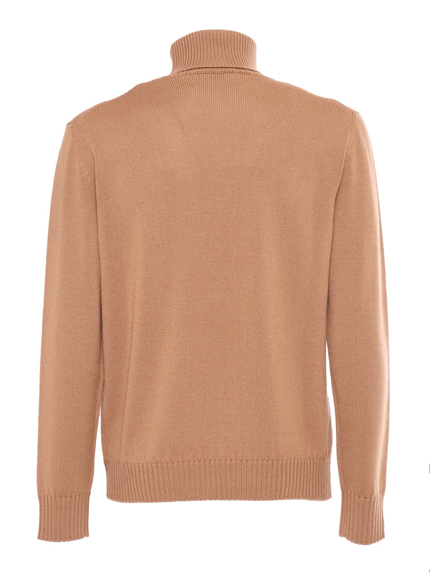 Shop Ballantyne T Neck Pullover In Brown