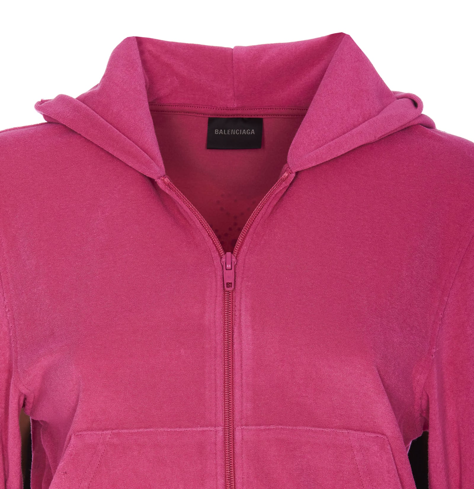 Shop Balenciaga Bb Motel Logo Tracksuit Jacket In Dark Pink