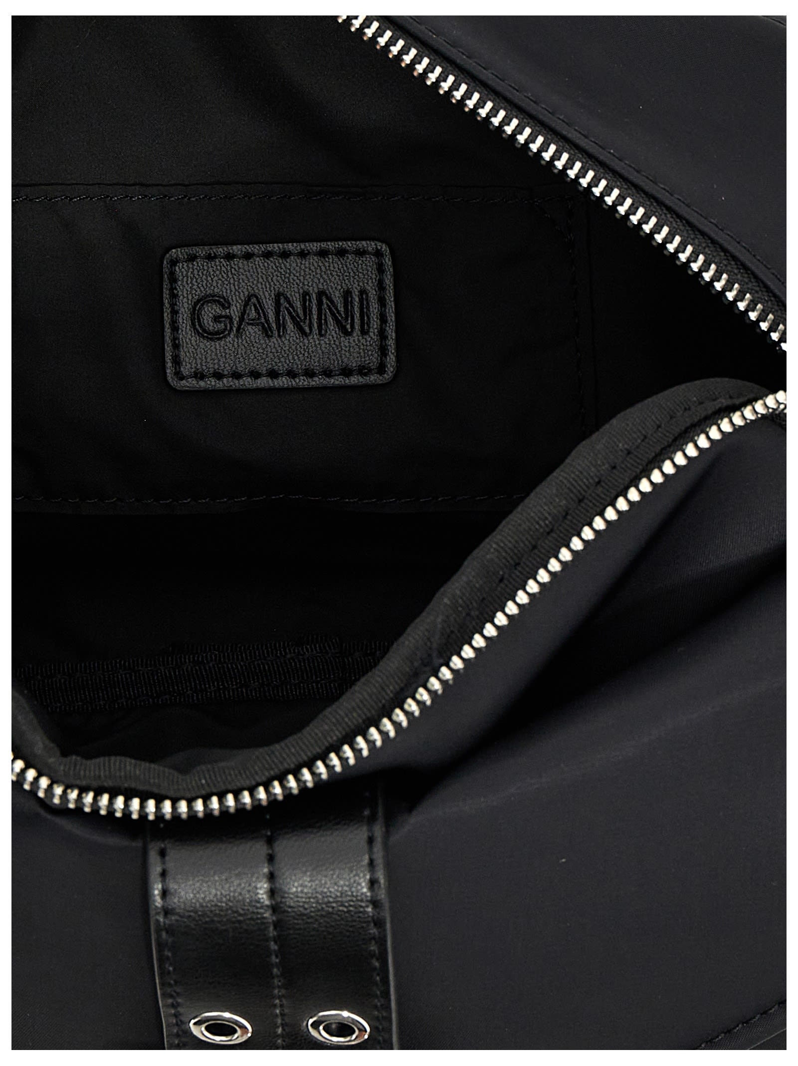 Ganni Bucky Camera Bag Crossbody In Black