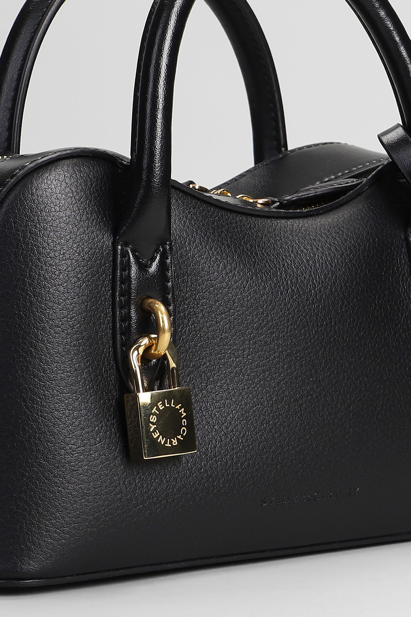 Stella Mccartney Ryder Small Shoulder Bag In Black Synthetic Leather In Black