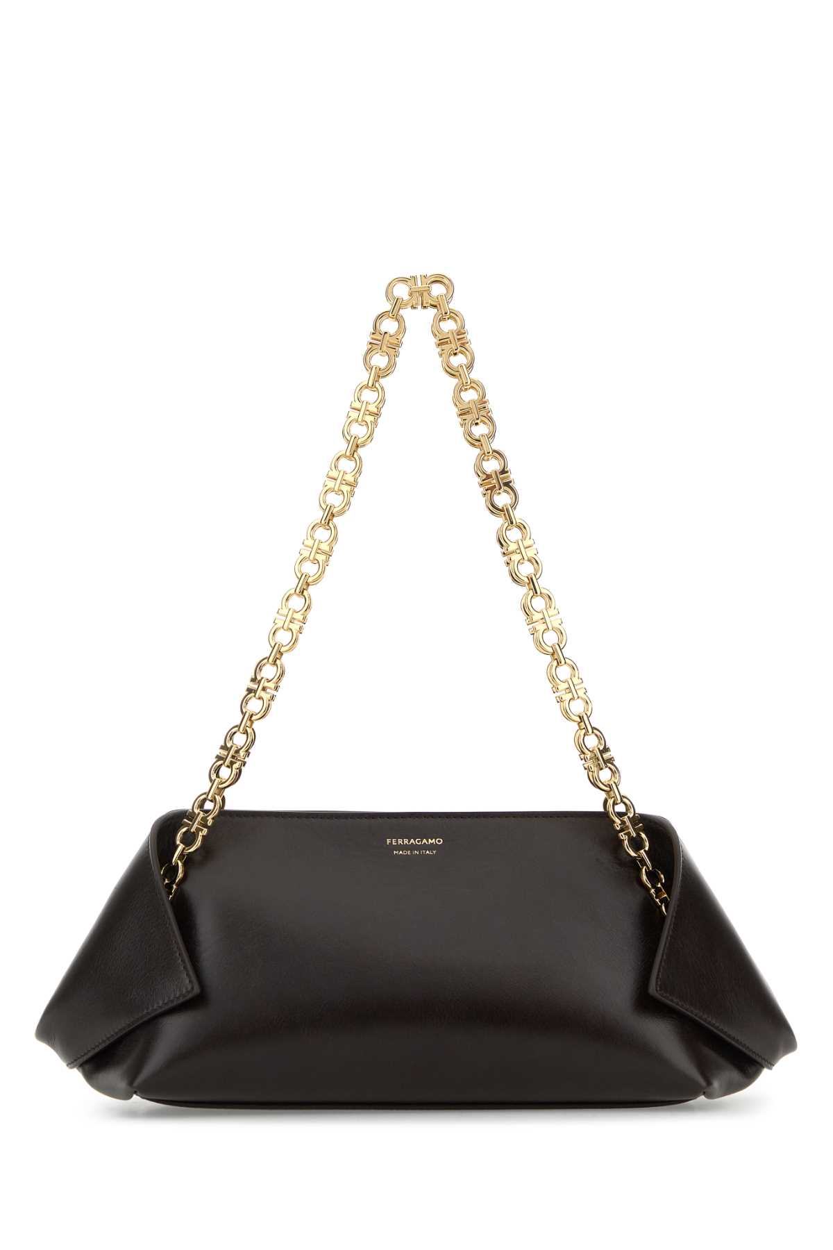 Ferragamo Xs Scarf Leather Chain Shoulder Bag