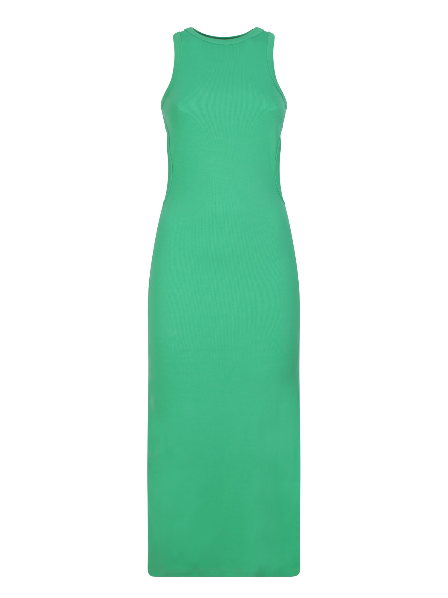 MSGM GREEN MIDI DRESS