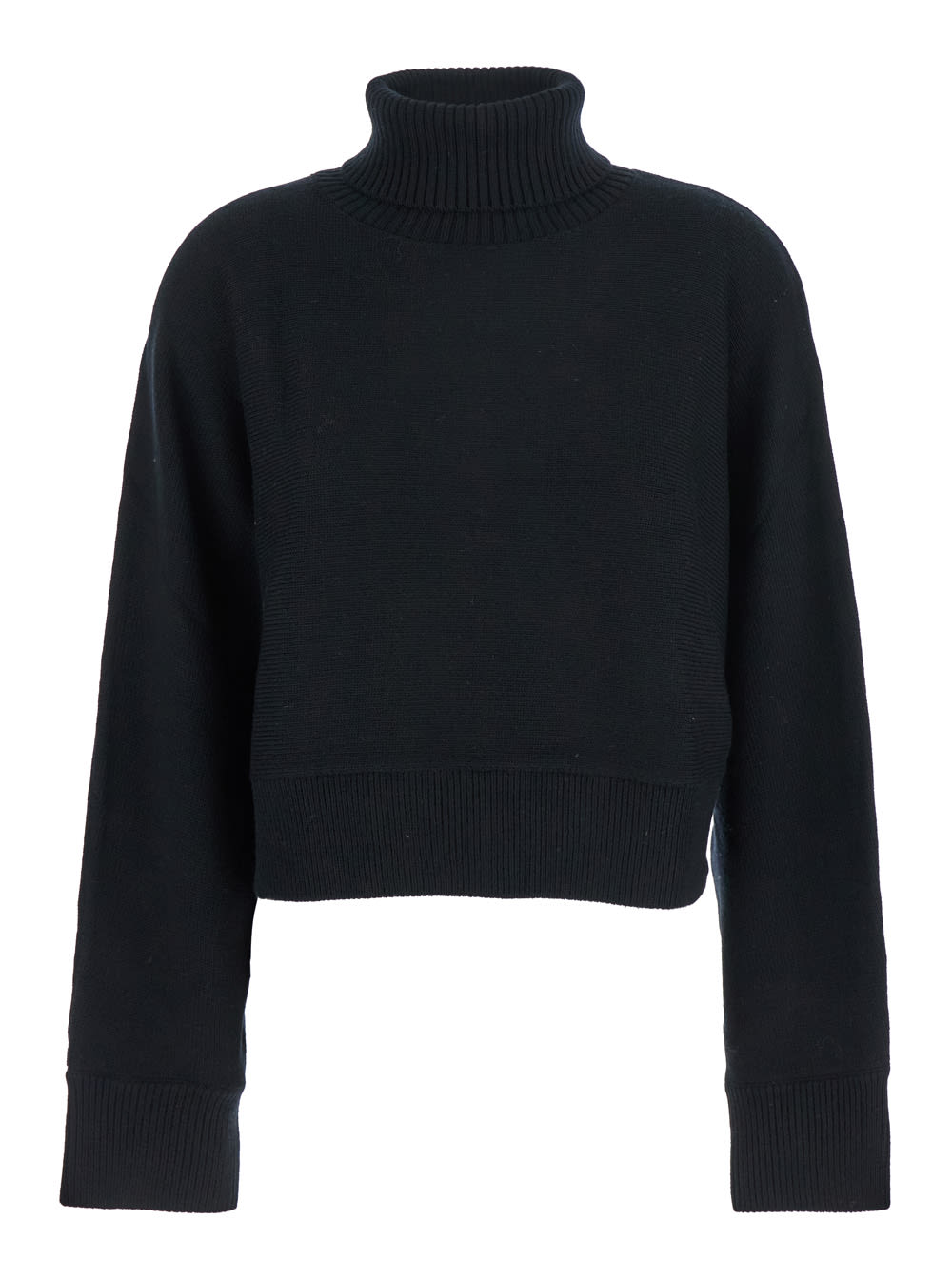 Michael Michael Kors Cropped Sweater In Black