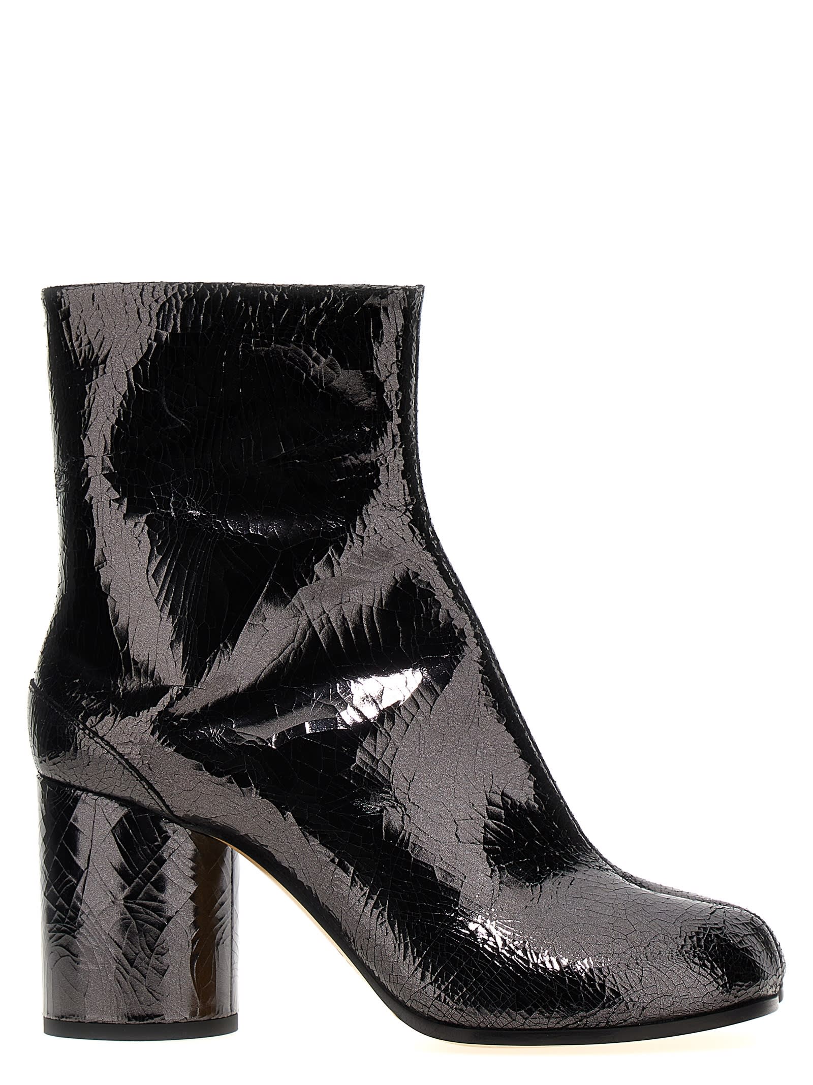 Shop Maison Margiela Tabi Broken Mirror Ankle Boots In T8001