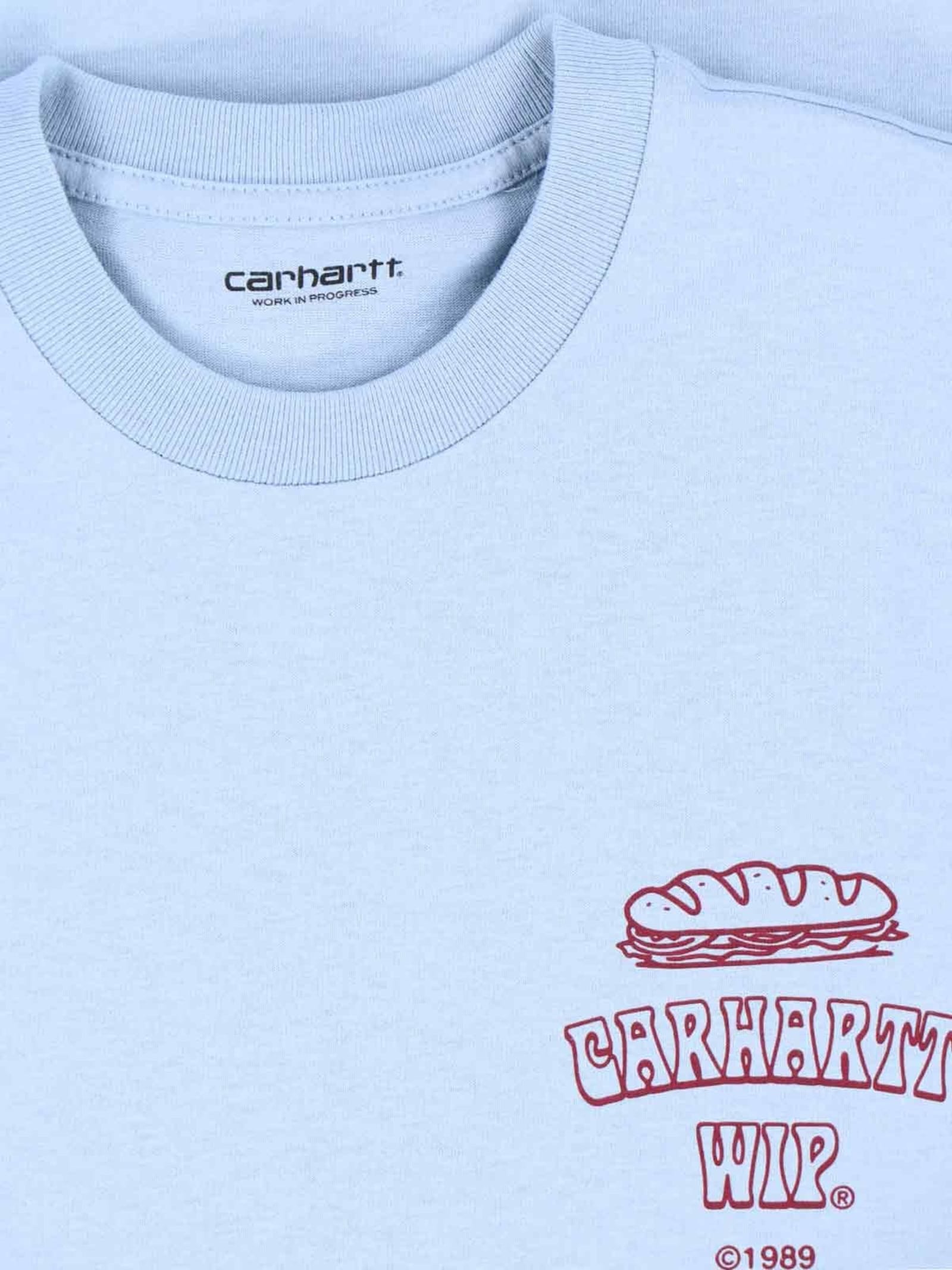 Carhartt T-shirt Sandwich In Blue