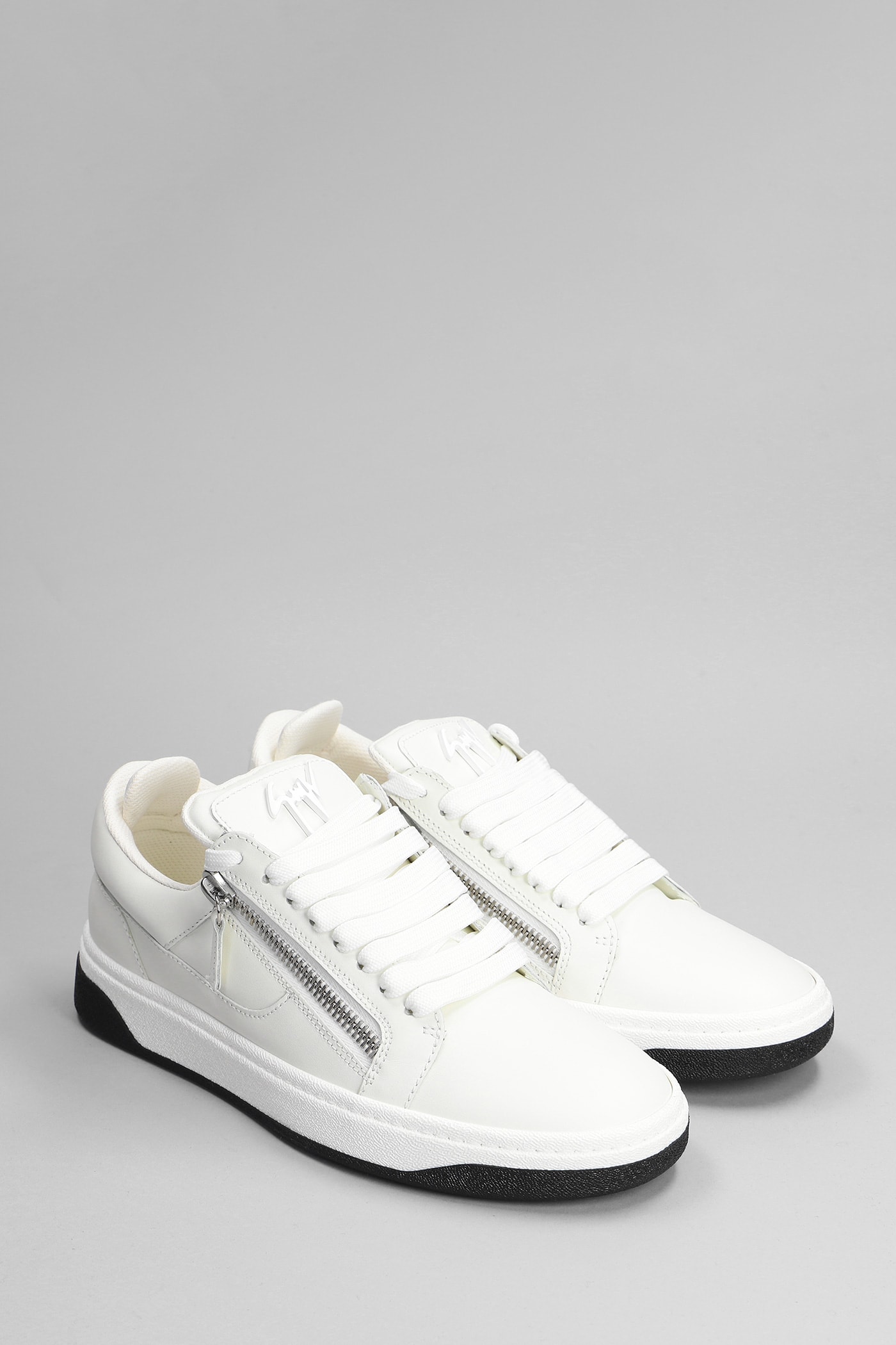 Giuseppe Zanotti Gz94 Sneakers In White Leather | ModeSens