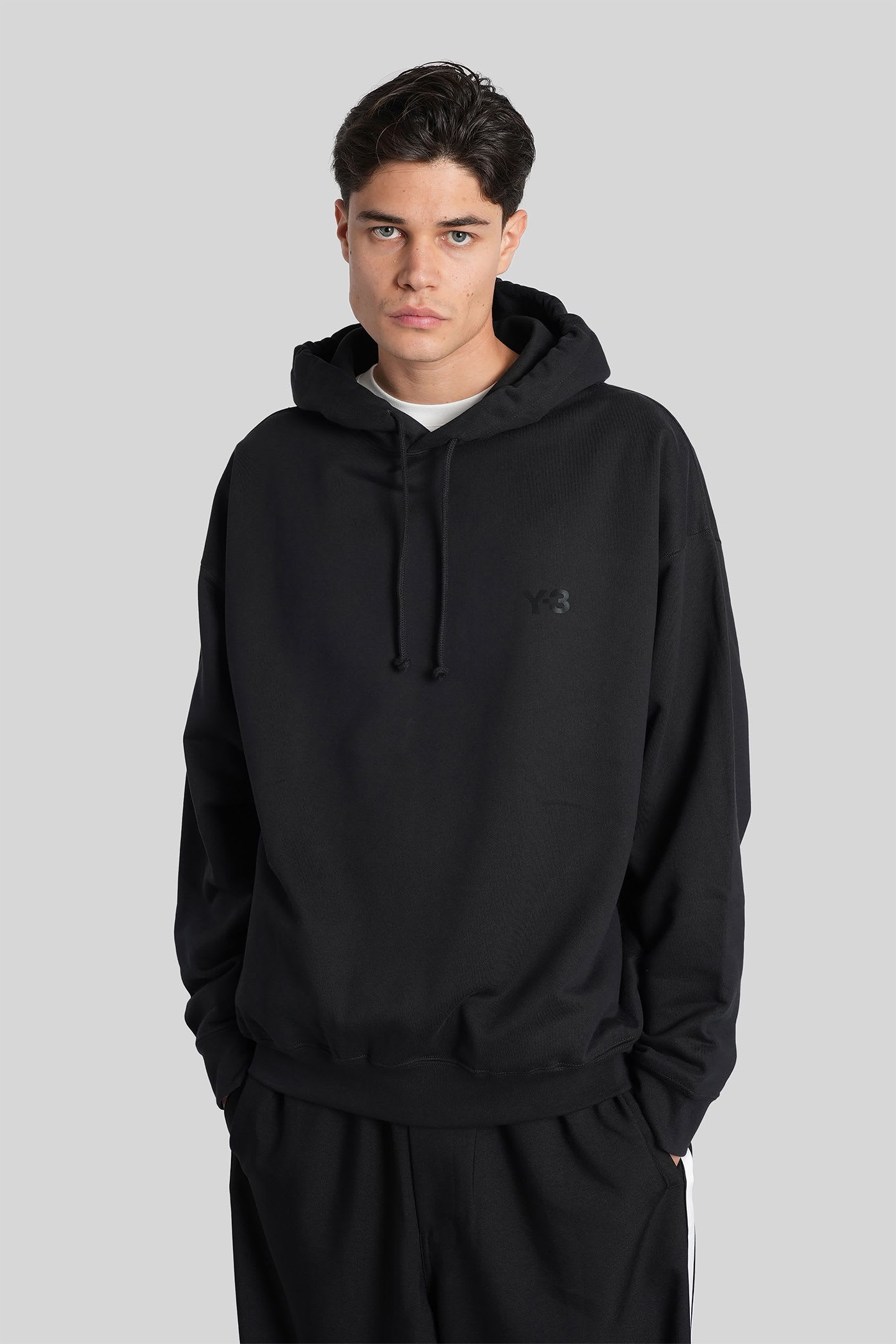Sweatshirt In Black Cotton